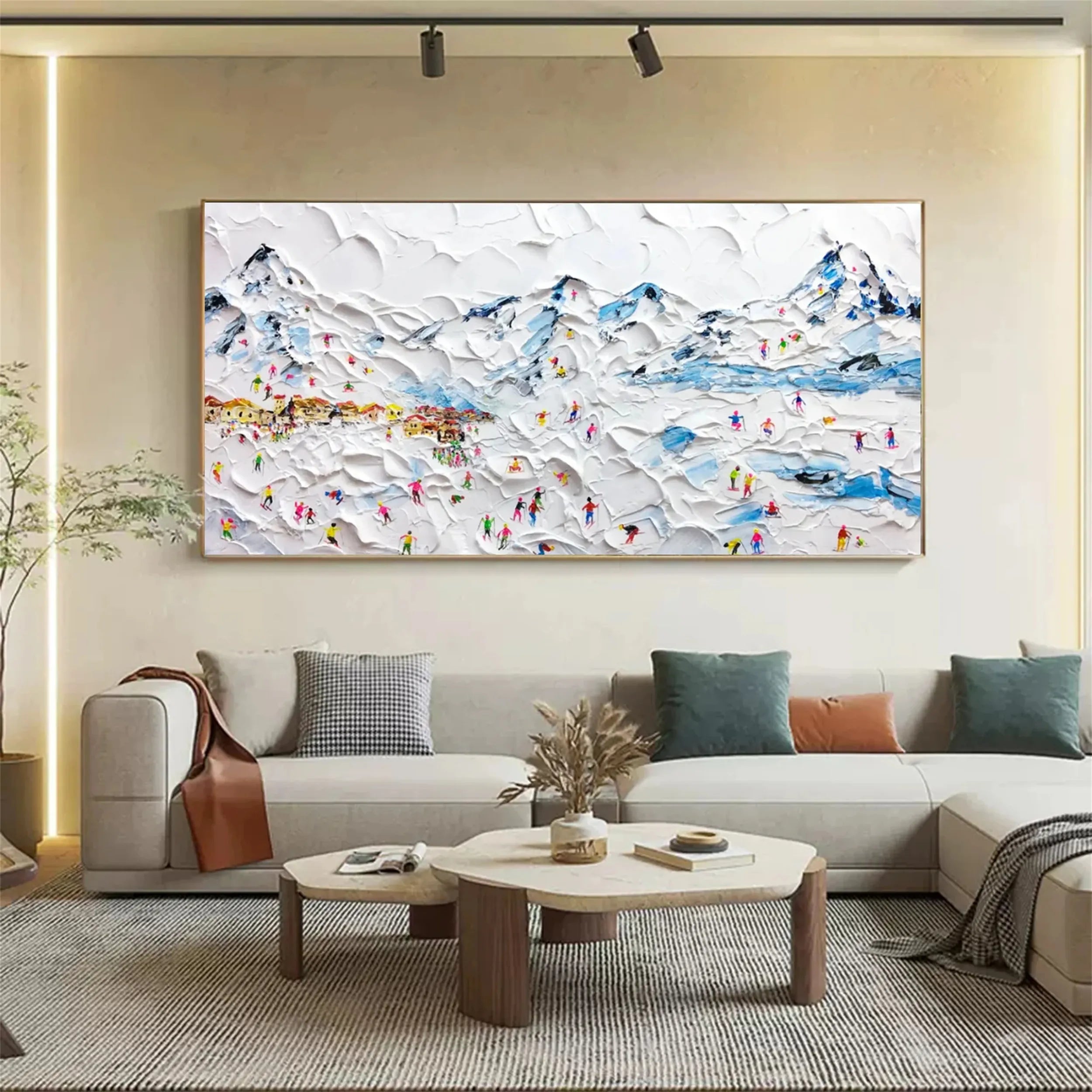 White Textured Minimalist Wall Art #WT147