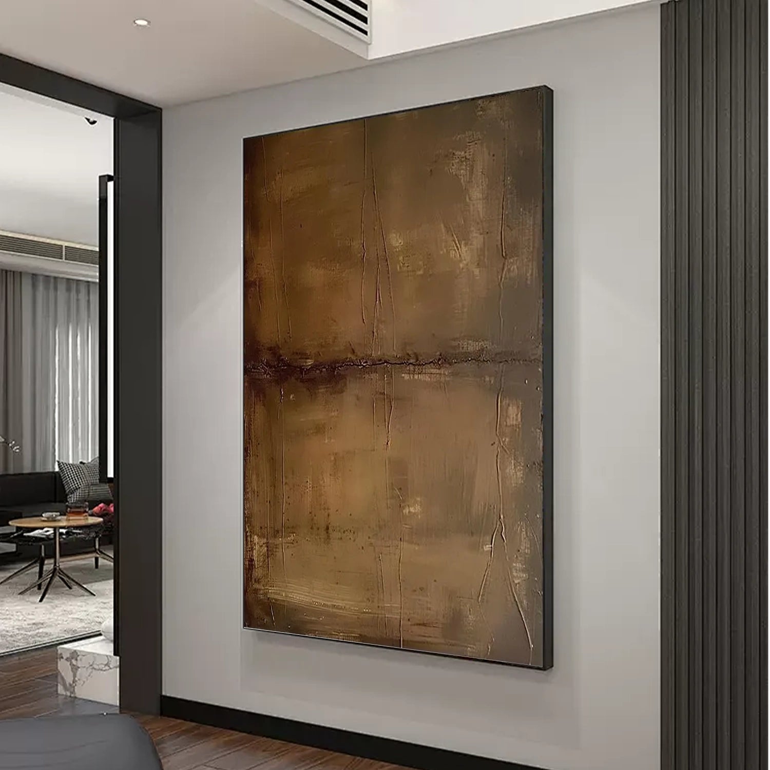 Brown Abstract Wall Art #AW110