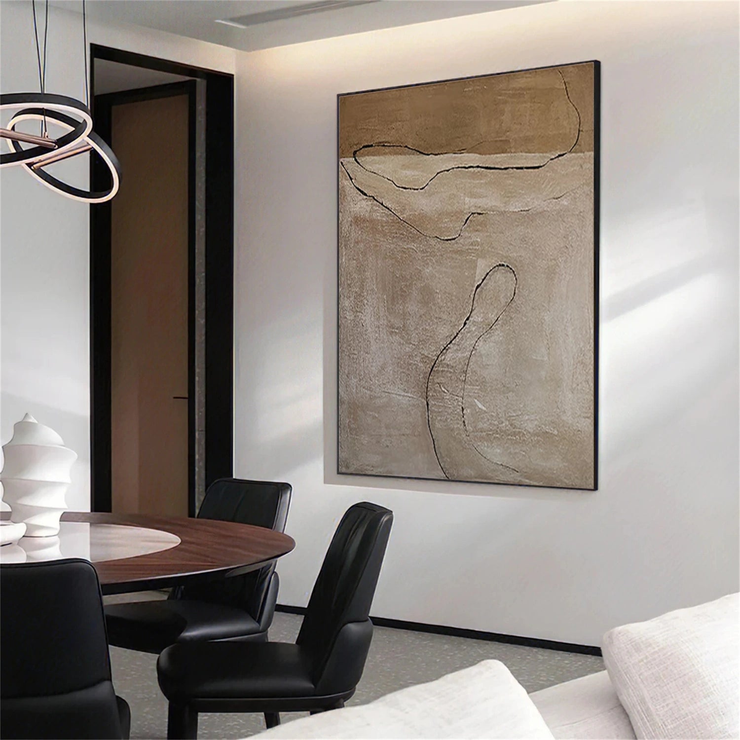 Wabi Sabi Abstract Canvas Art #WA207