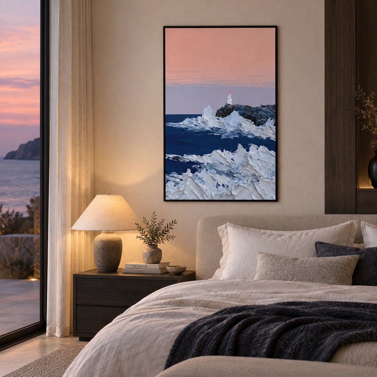 Sky And Ocean Abstract Wall Art #SO454