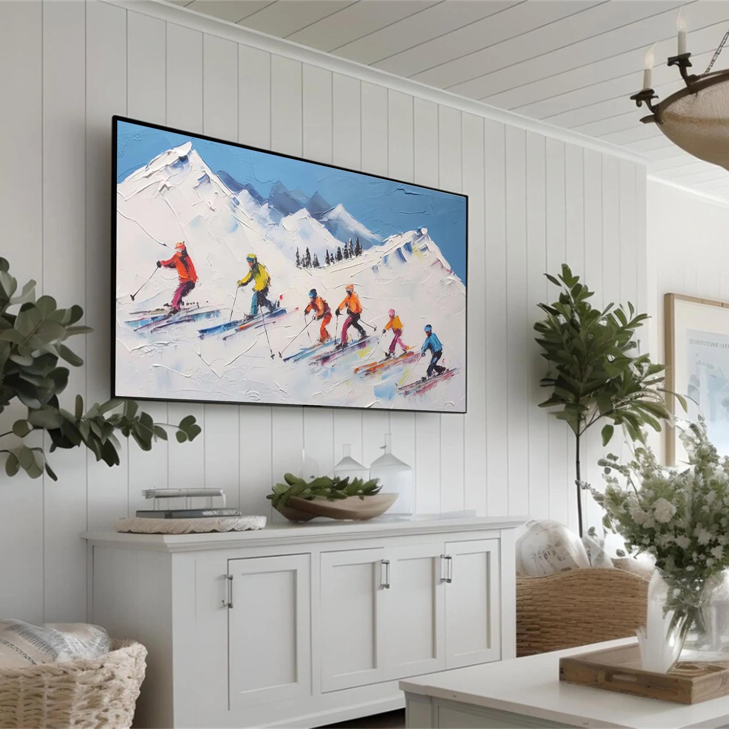 White Textured Minimalist Wall Art #WT163