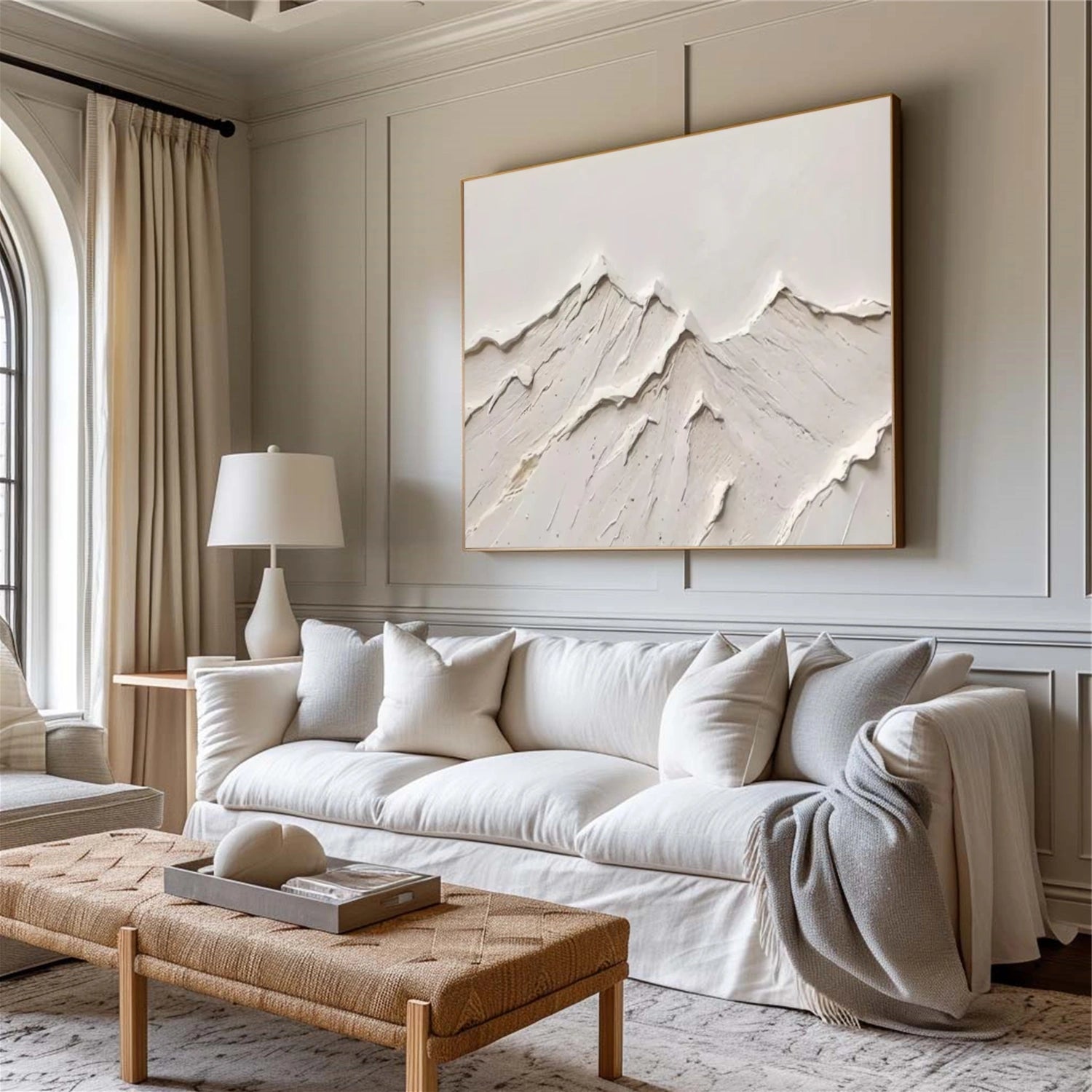 Minimalist Mountain Textured Wall Art #WT233