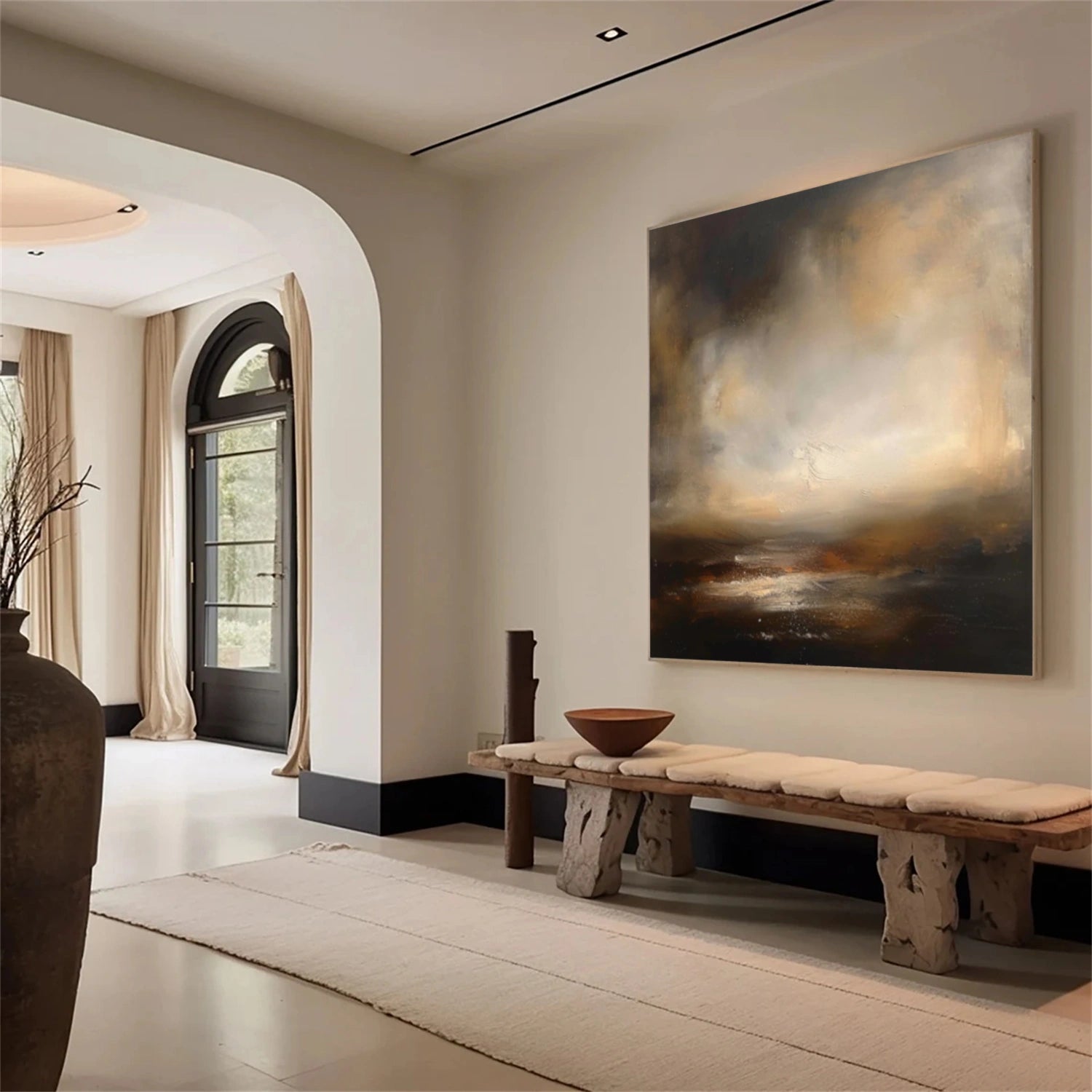 Sky And Ocean Abstract Wall Art #SO304
