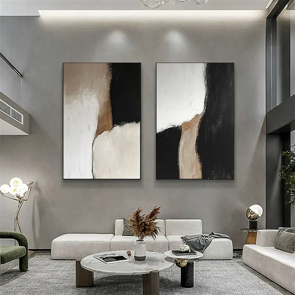 Wabi Sabi Abstract Wall Art Set of 2 #WA155