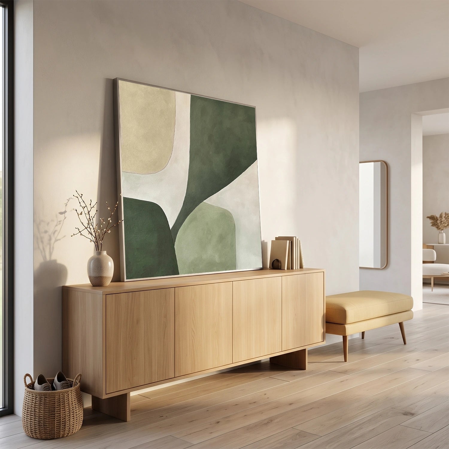Green Minimalist Wall Art #GT057
