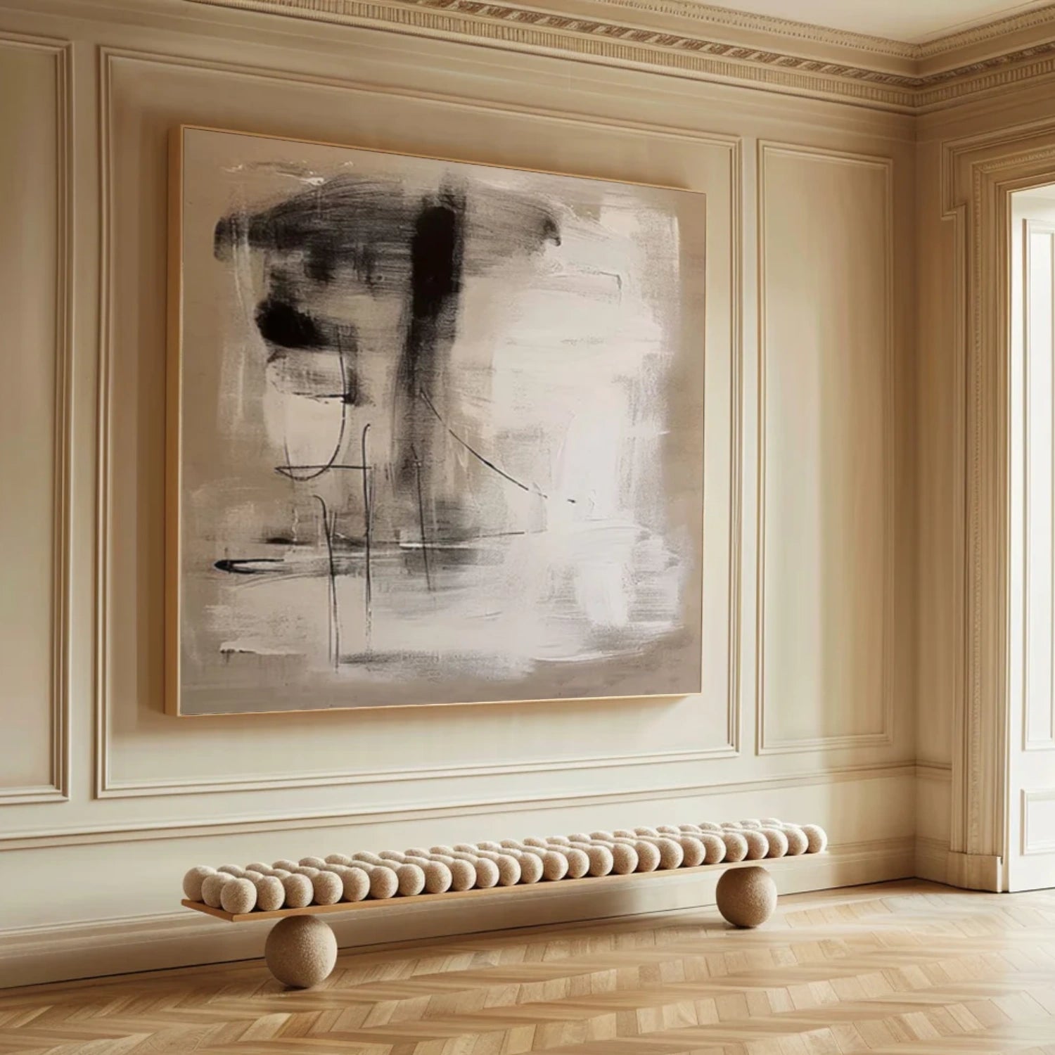 Wabi Sabi Abstract Canvas Art #WA223