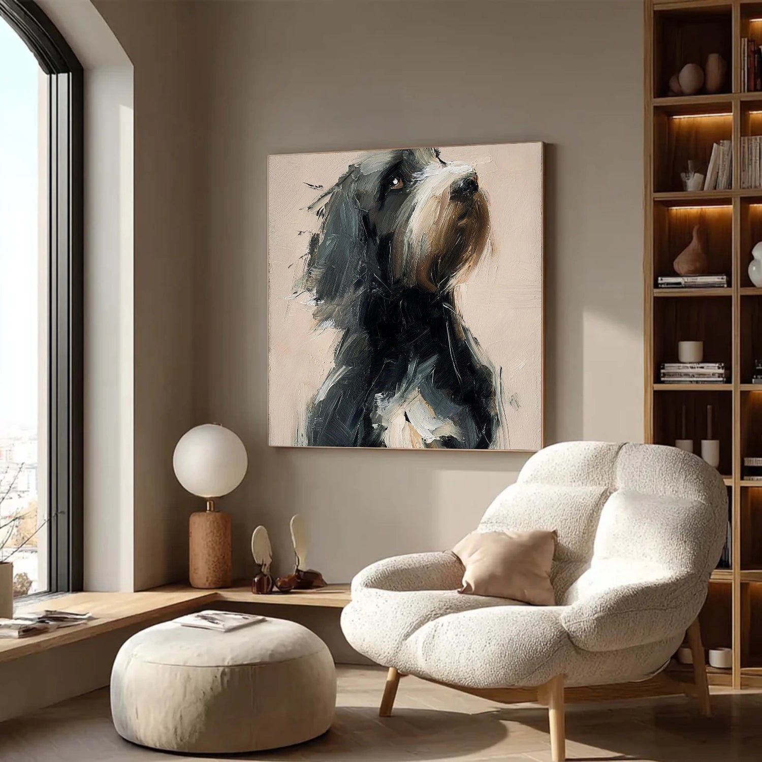 Abstract Animal Art Dog Wall Art #AT082