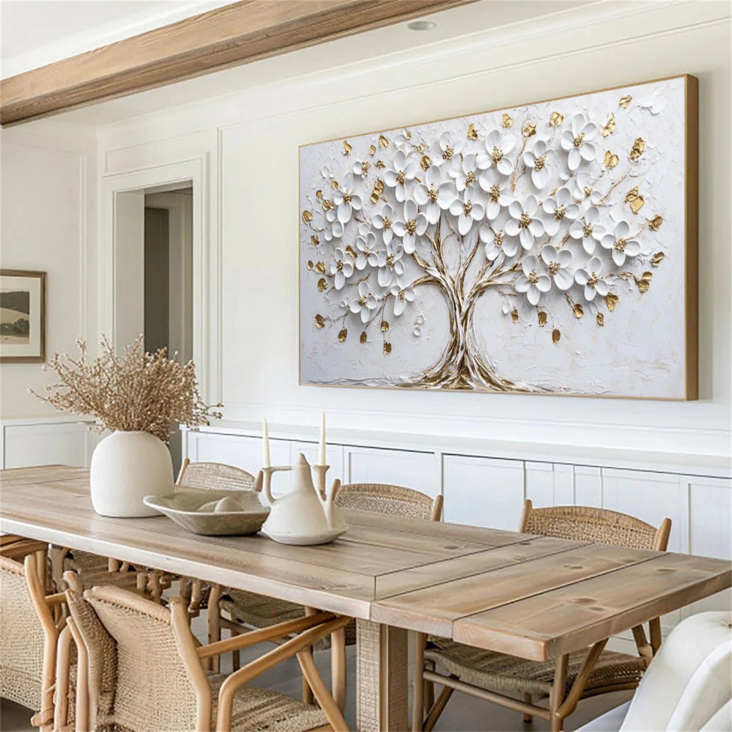 Tree And Flower Abstract Wall Art #TF206