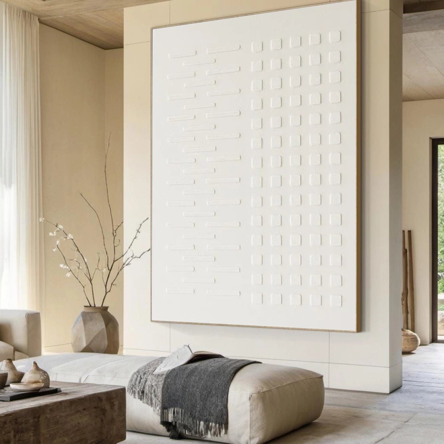 White Minimalist Wall Art #WT244