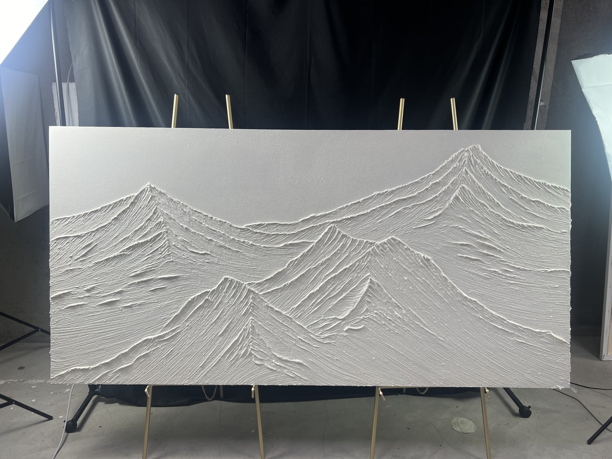 White Textured Minimalist Wall Art #WT055