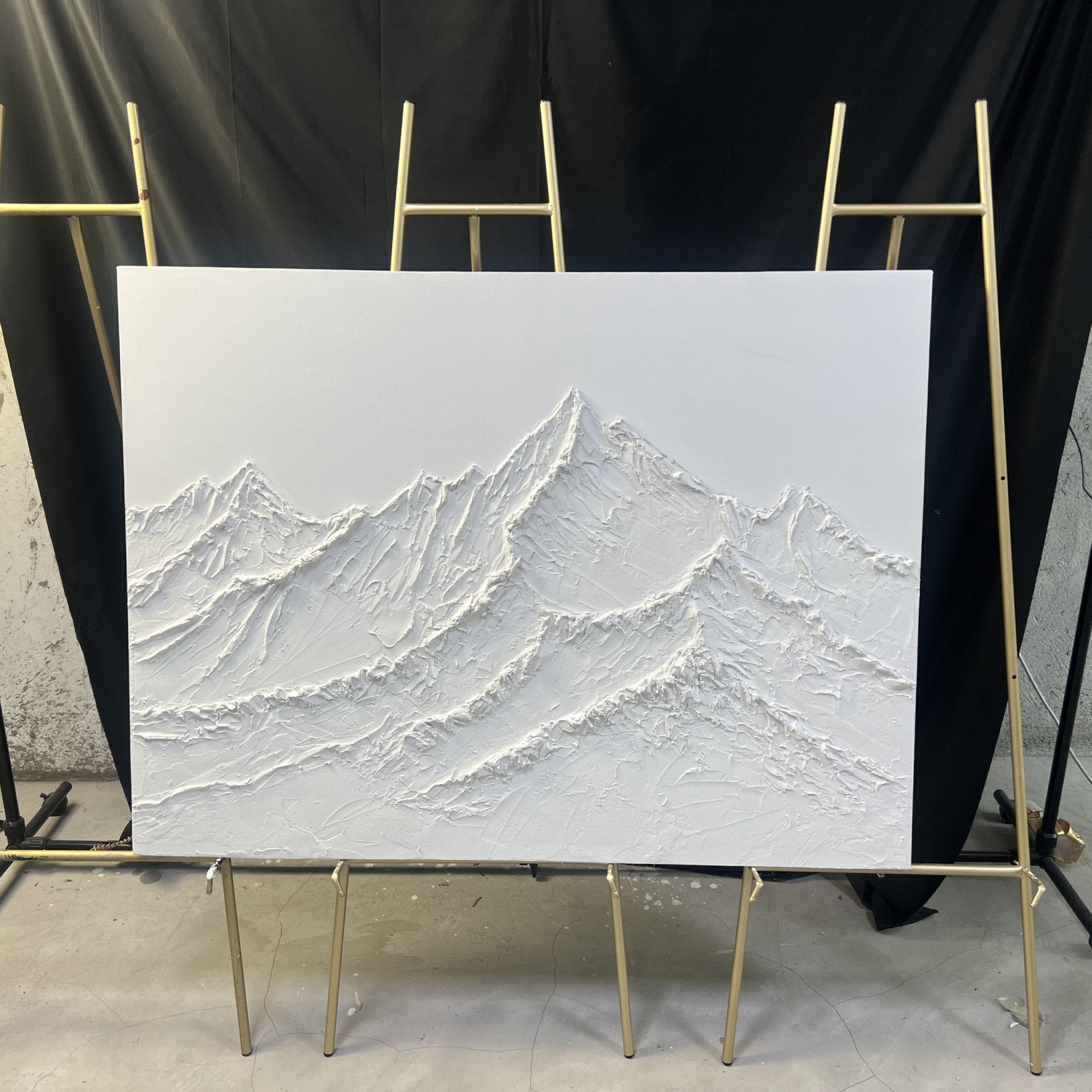 White Textured Minimalist Wall Art #WT113