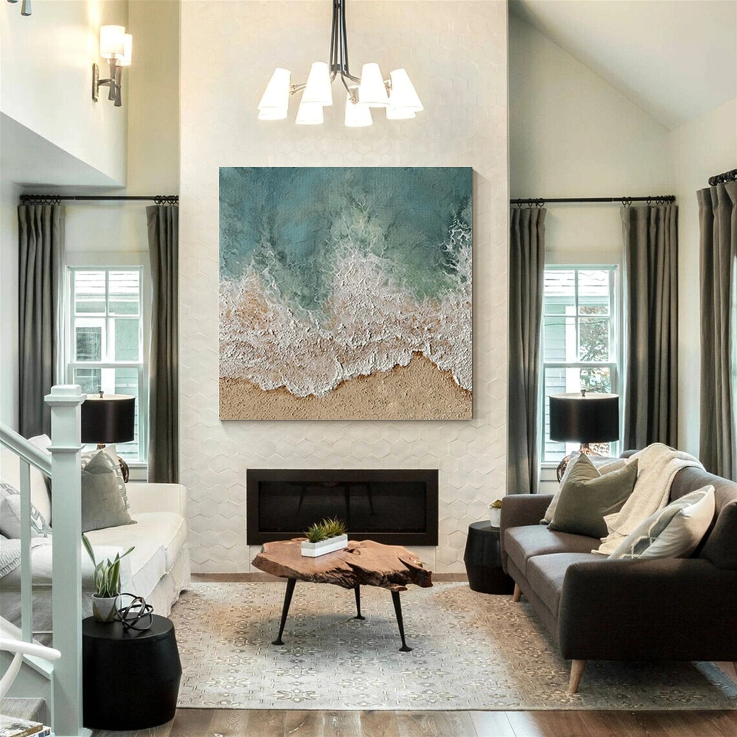 Sky And Ocean Painting #SO192