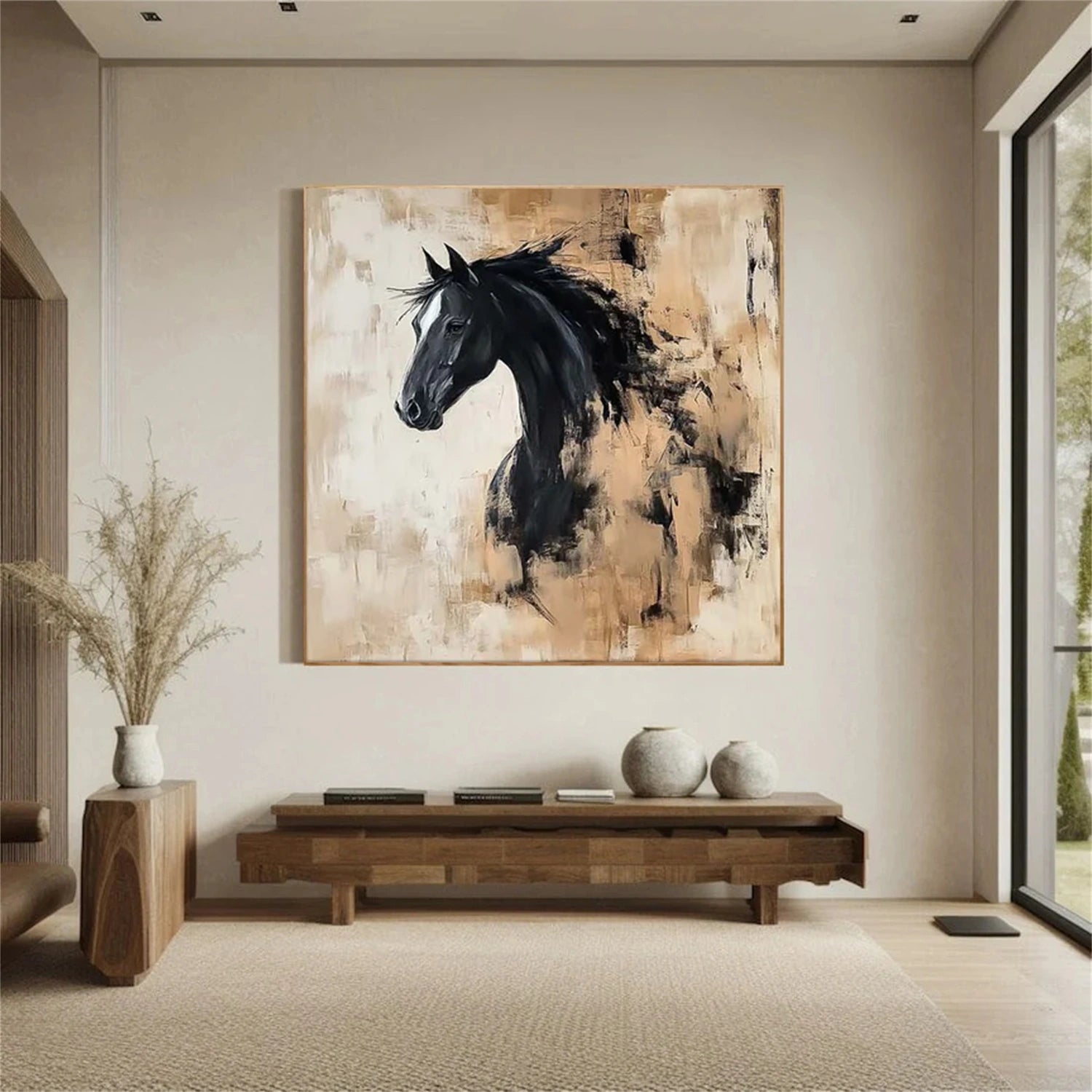 Abstract Animal Horse Wall Art #AT072