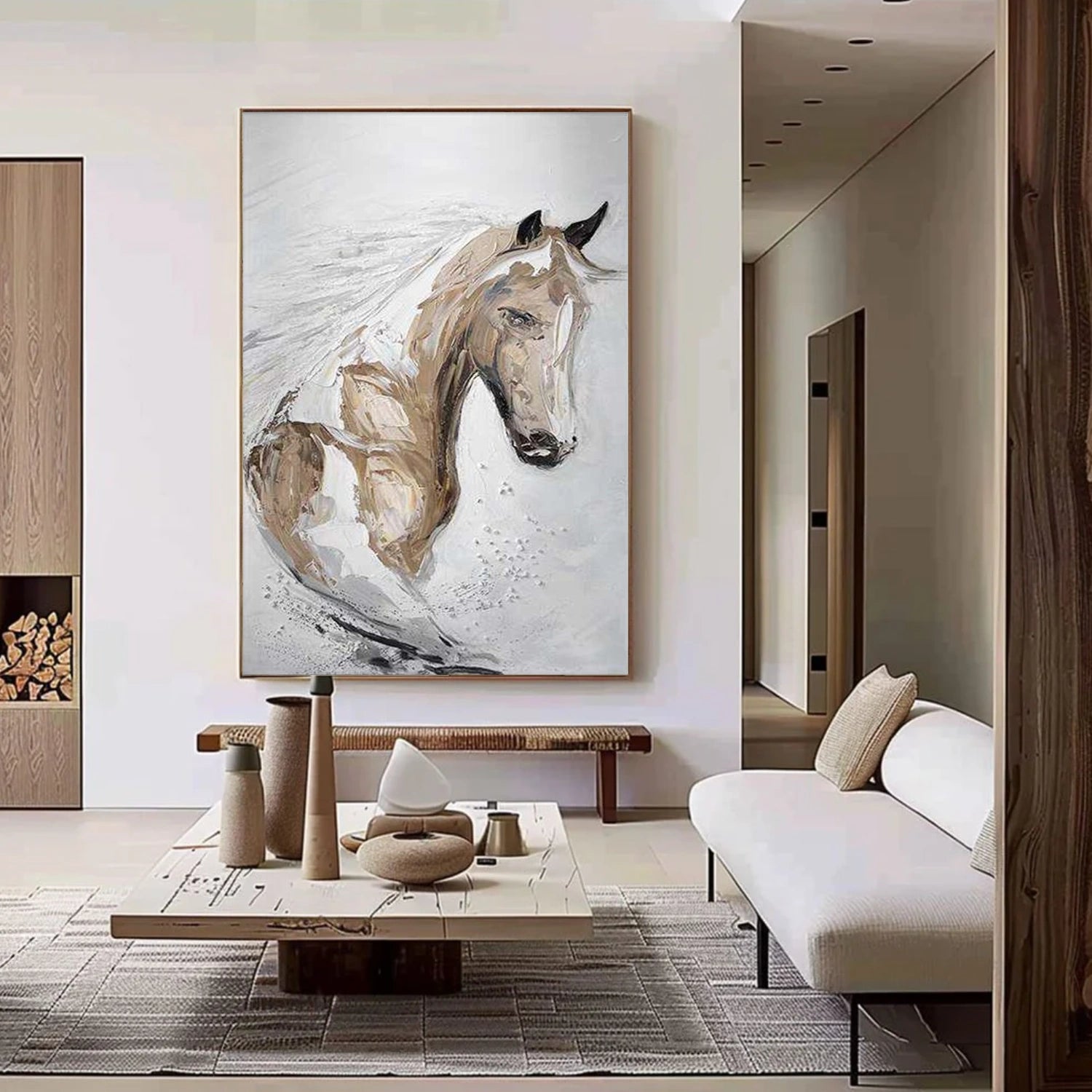 Abstract Animal Horse Wall Art #AT071