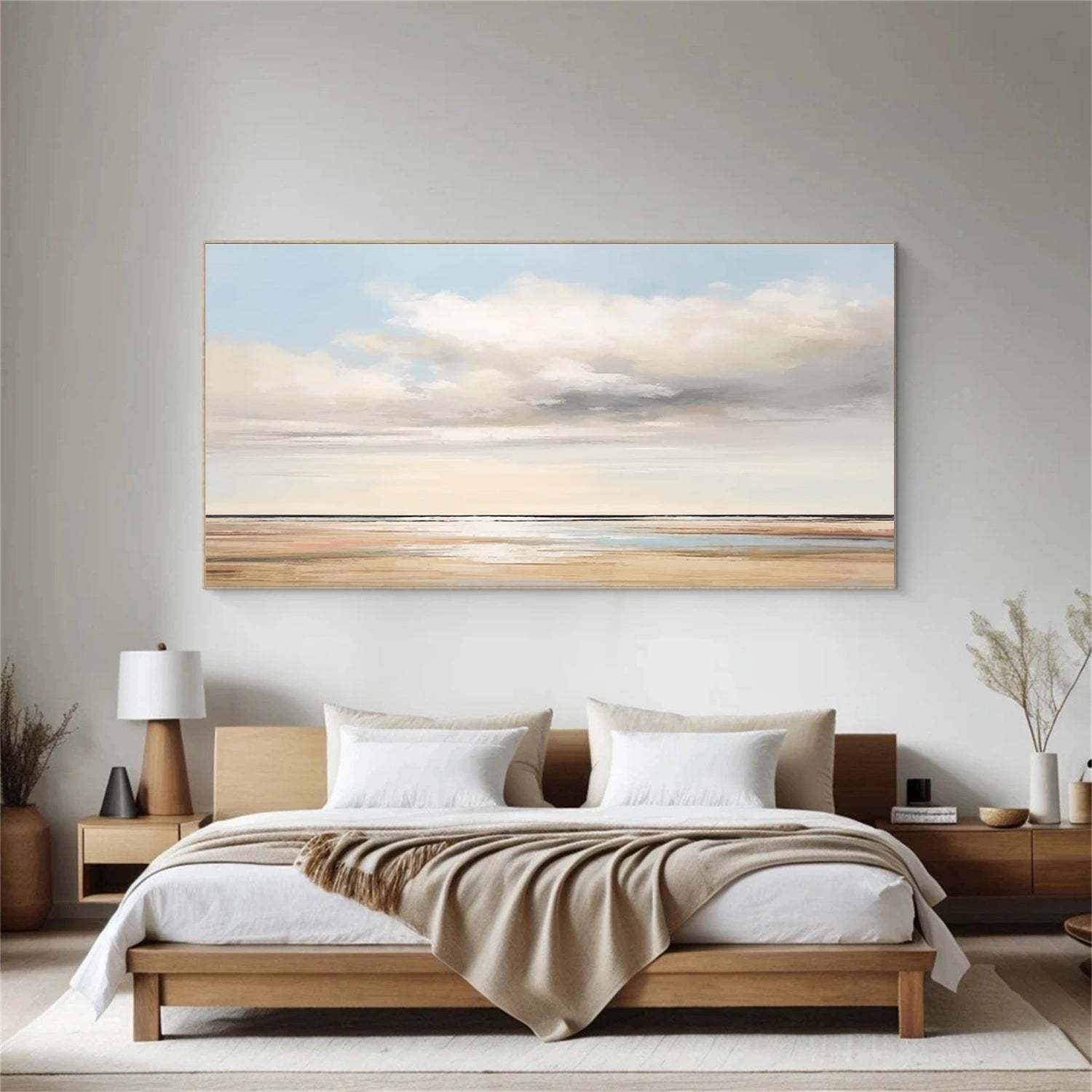 Sky And Ocean Abstract Wall Art #SO255