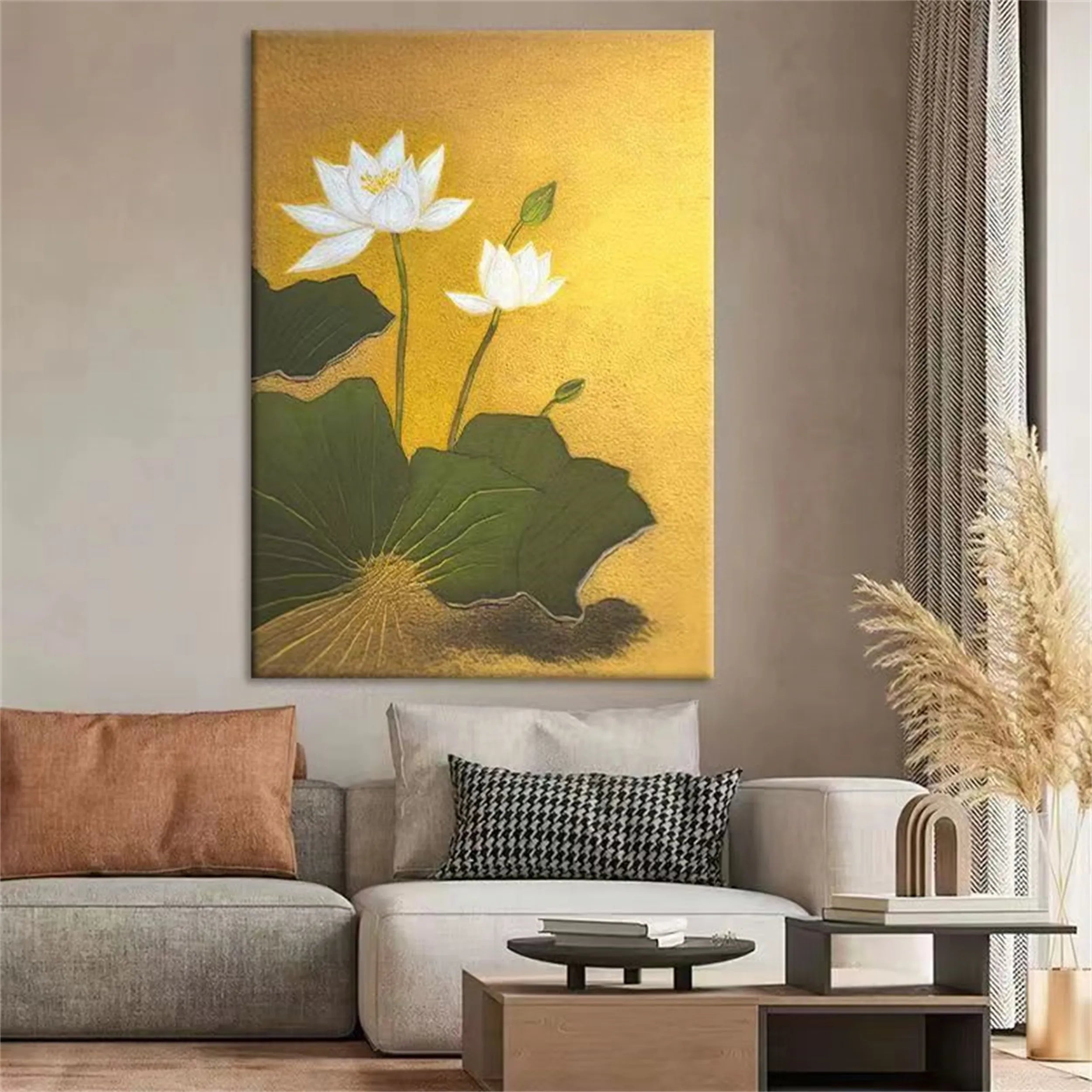 Colorful Tree And Flower Painting #TF066