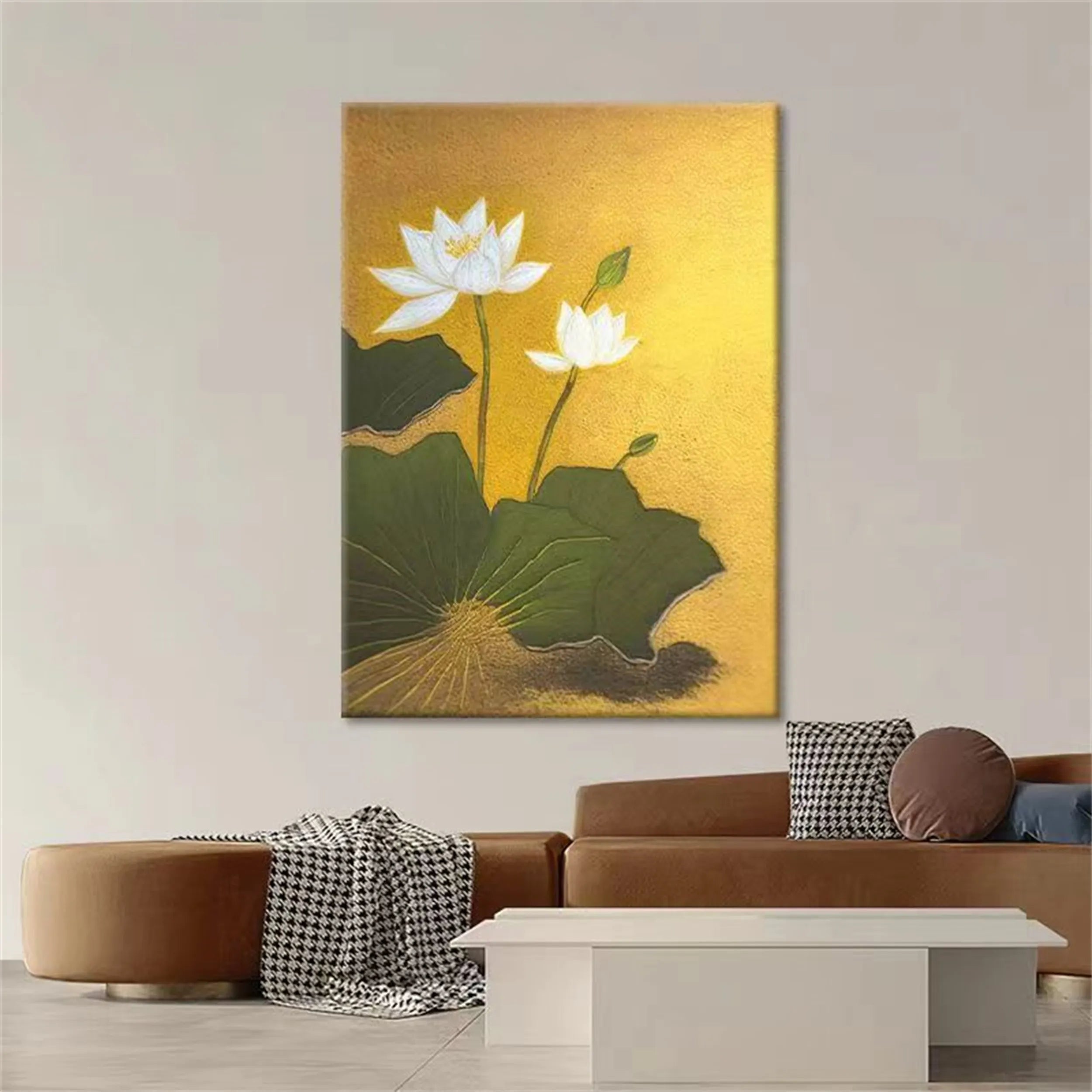 Colorful Tree And Flower Painting #TF066