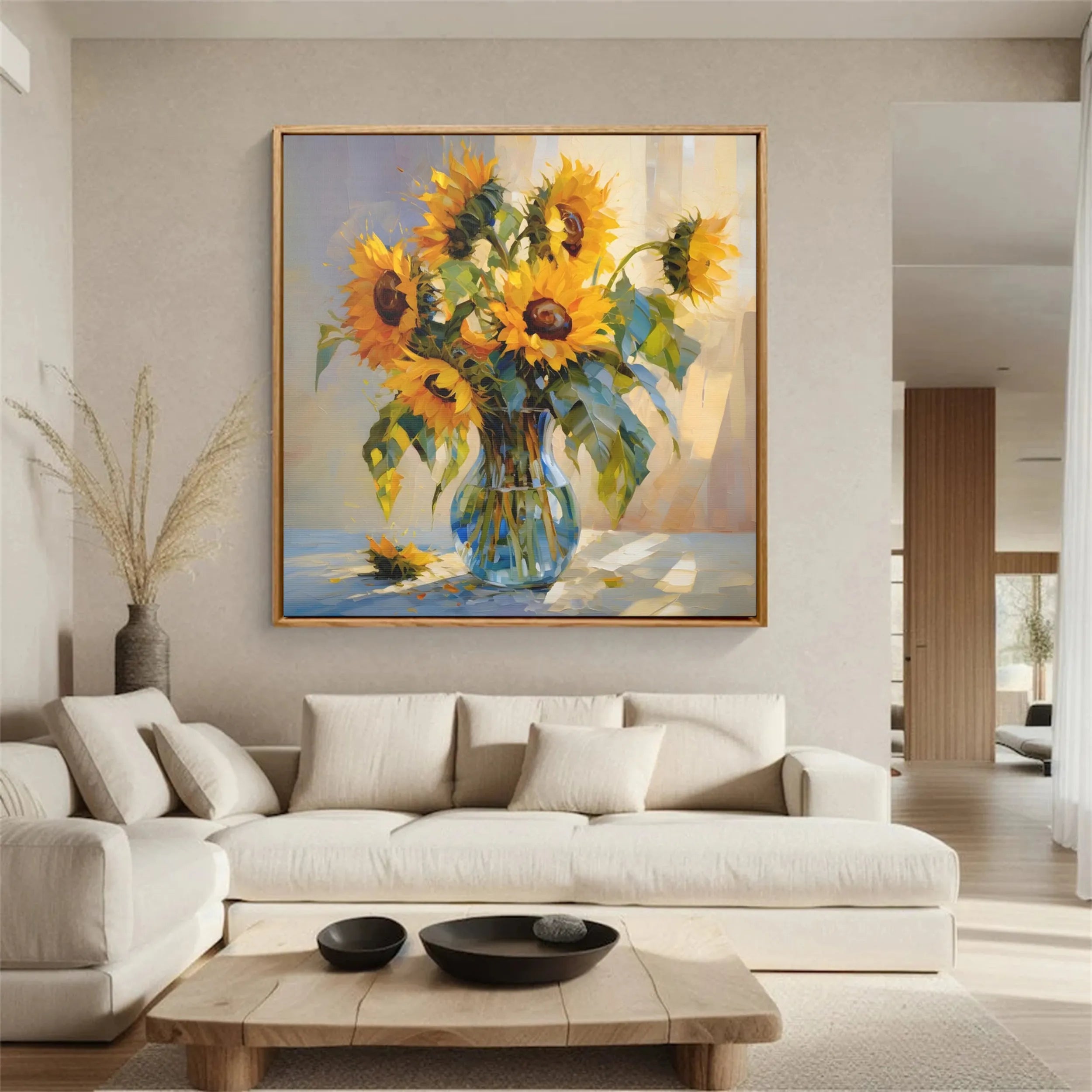 Colorful Tree And Flower Painting #TF062