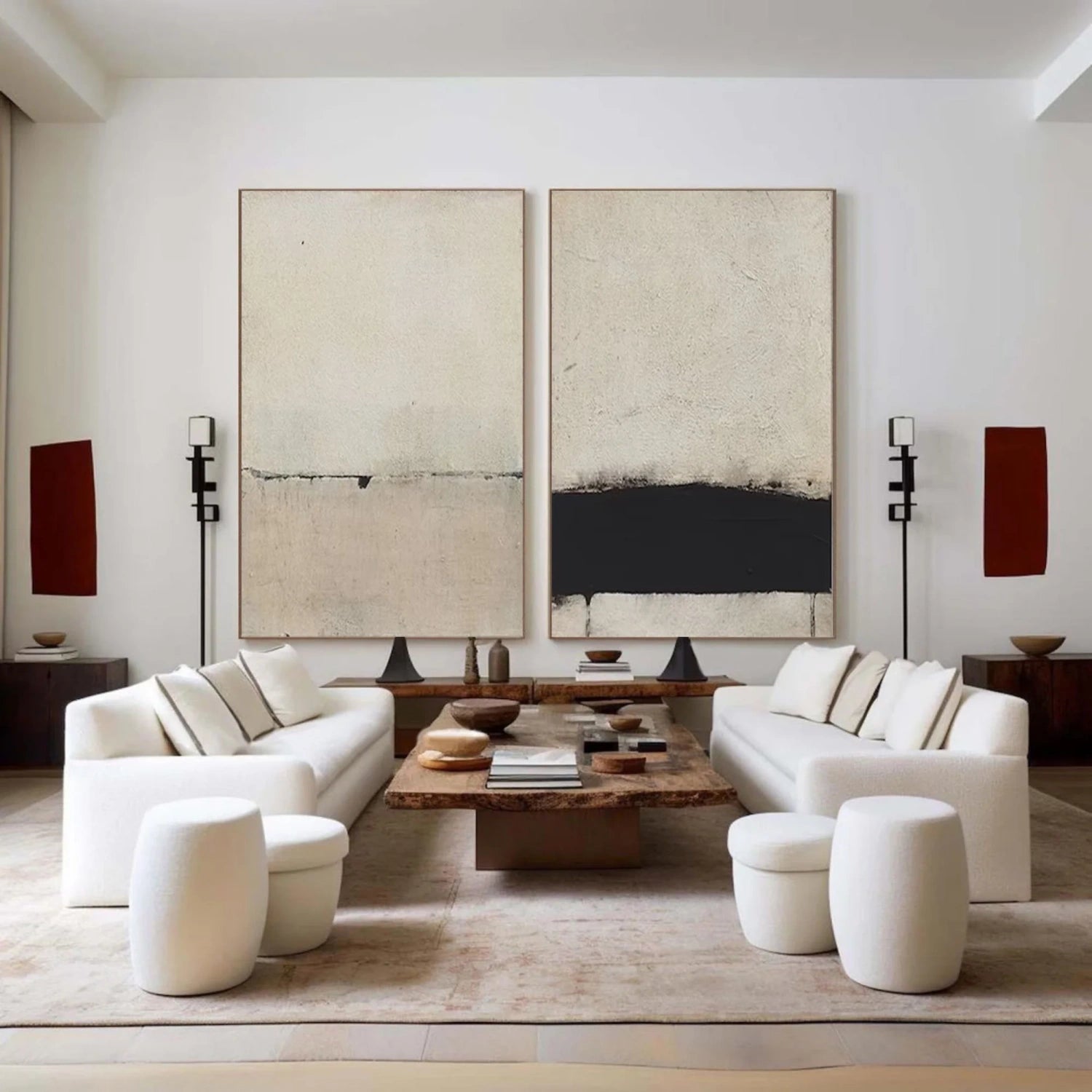 Abstract Texture Wall Art Set of 2 #AW049