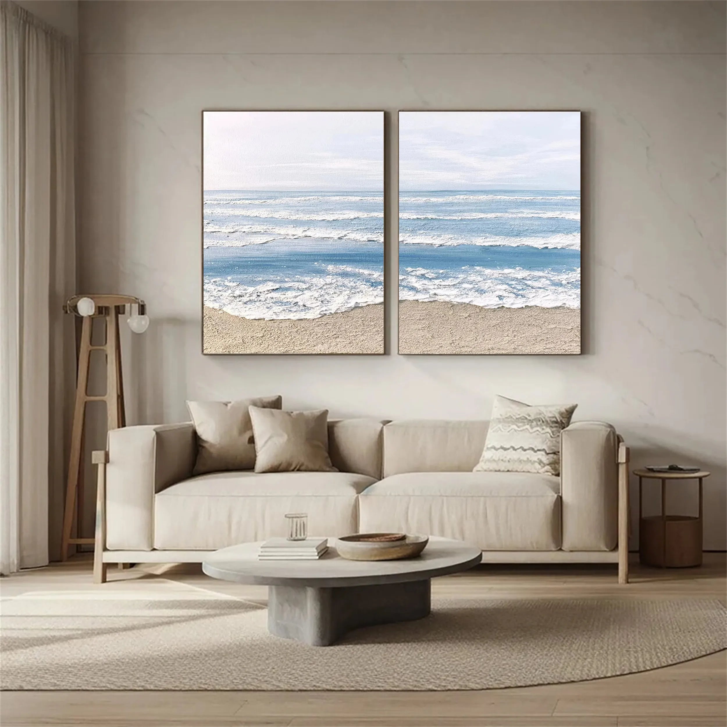 Sky And Ocean Painting Set of 2 #SO087