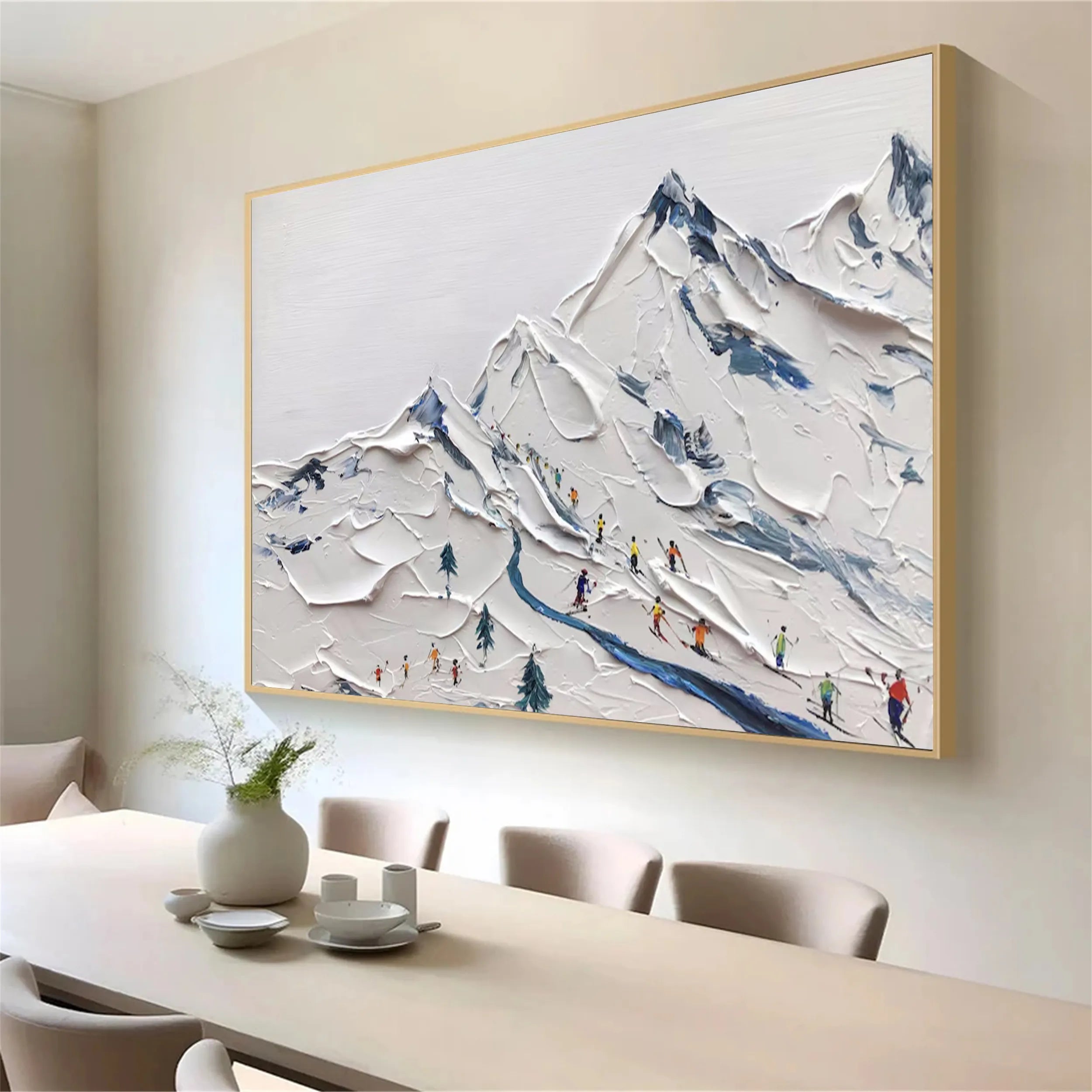 White Textured Minimalist Wall Art #WT161
