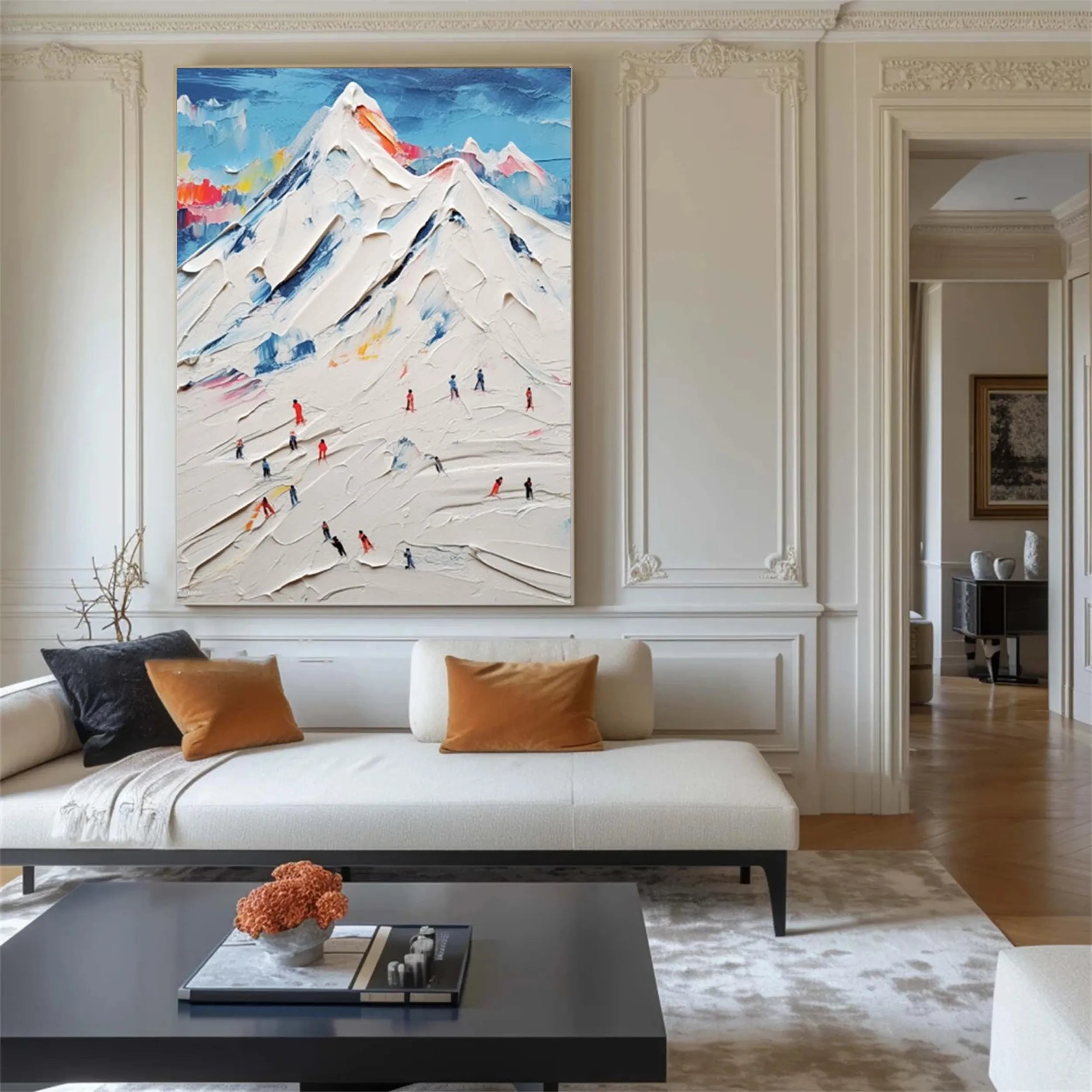 White Textured Minimalist Wall Art #WT164