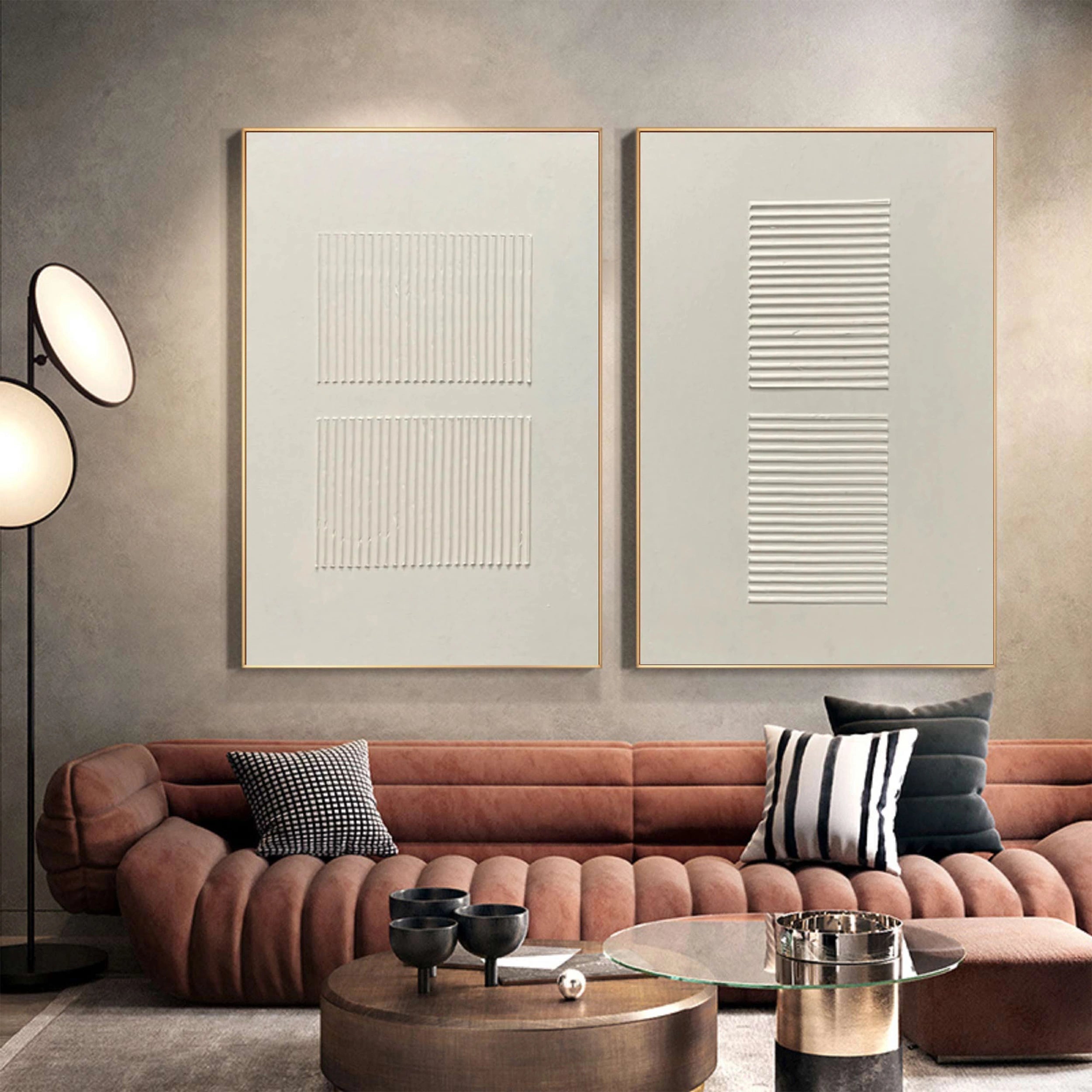Wabi Sabi Abstract Wall Art Set of 2 #WA101