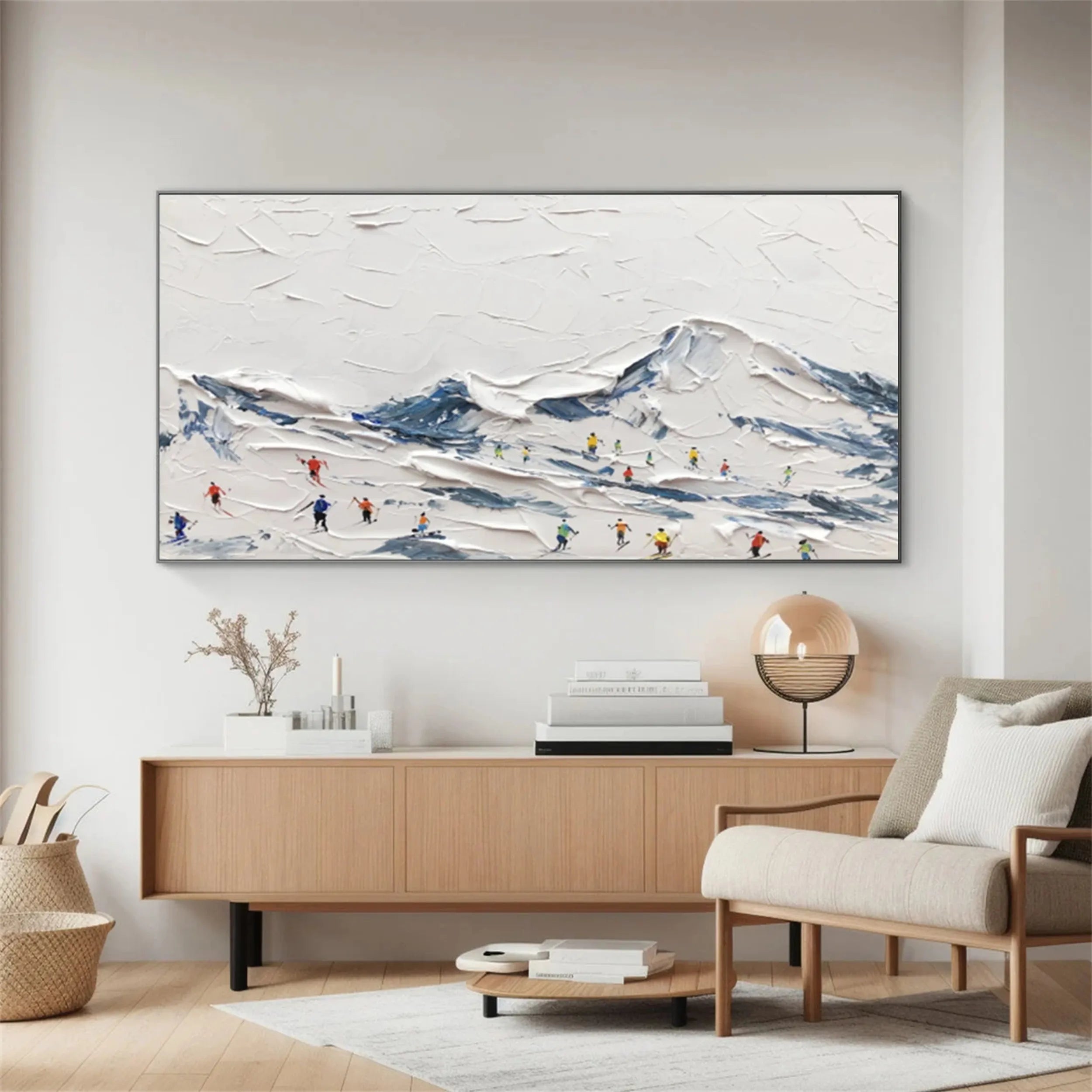 White Textured Minimalist Wall Art #WT160