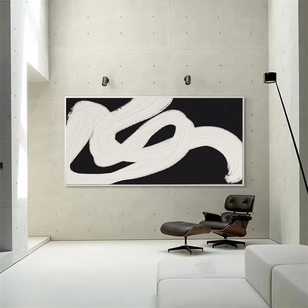 Black Textured Minimalist Wall Art #BT067