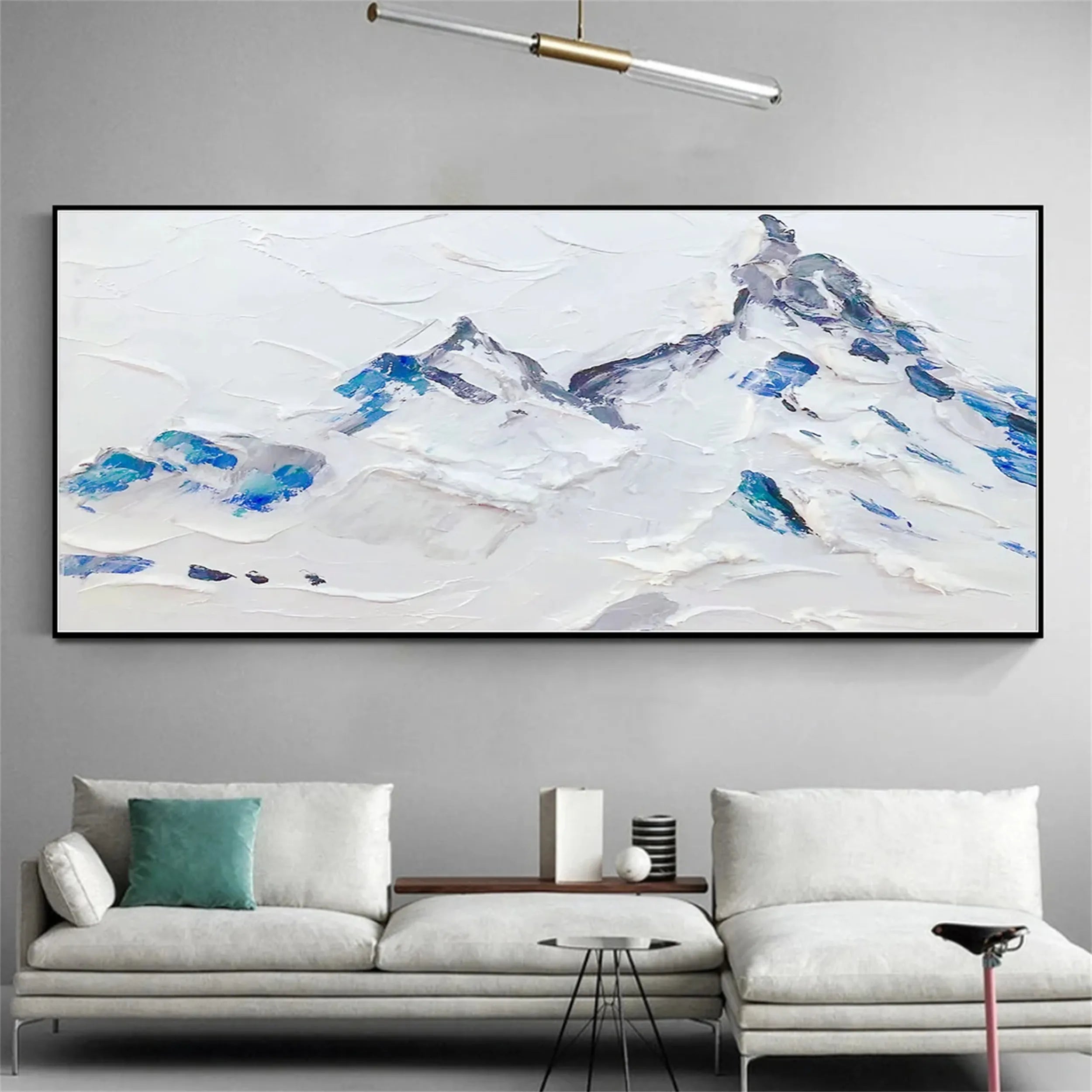 White Textured Minimalist Wall Art #WT114