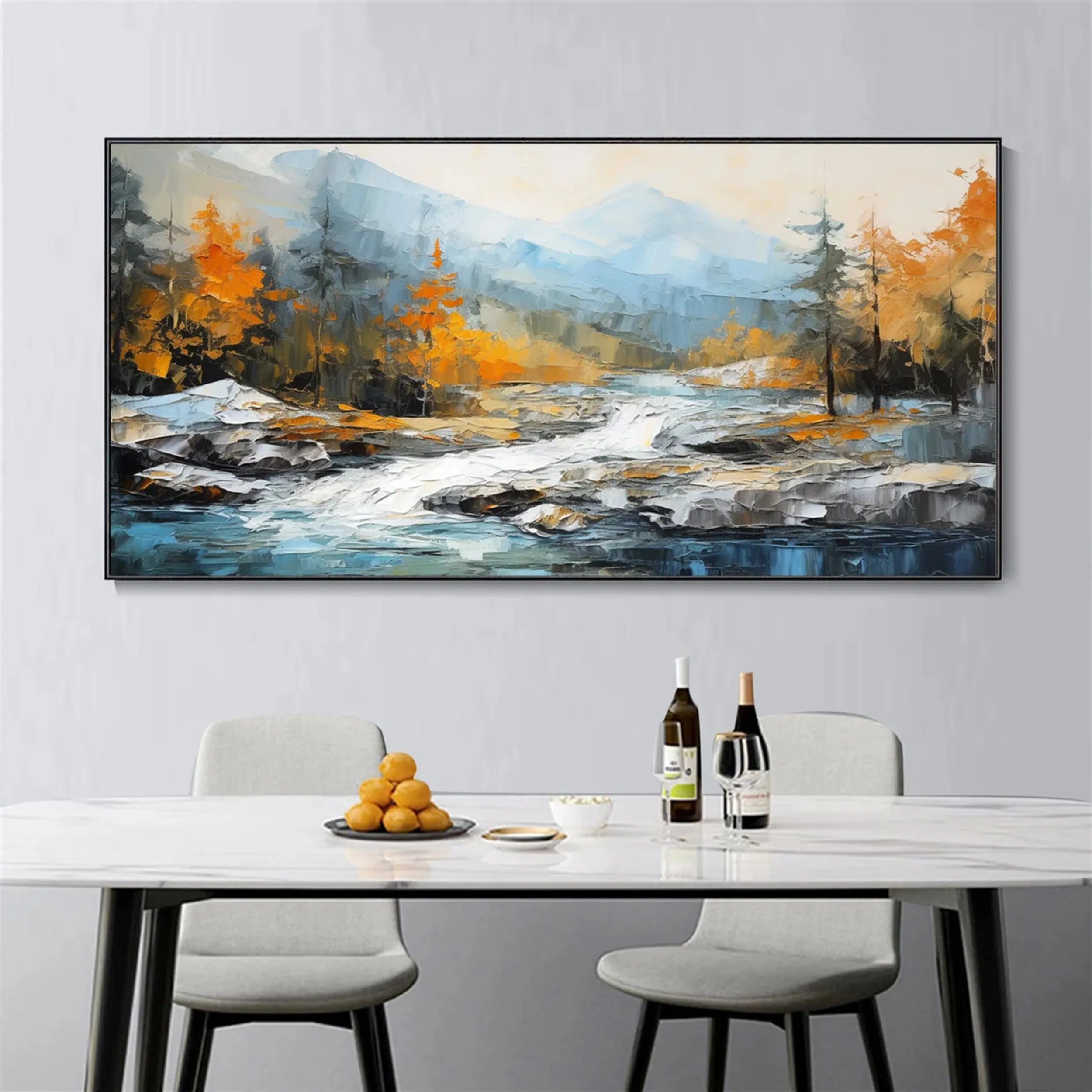 Colorful Tree And Flower Painting #TF037