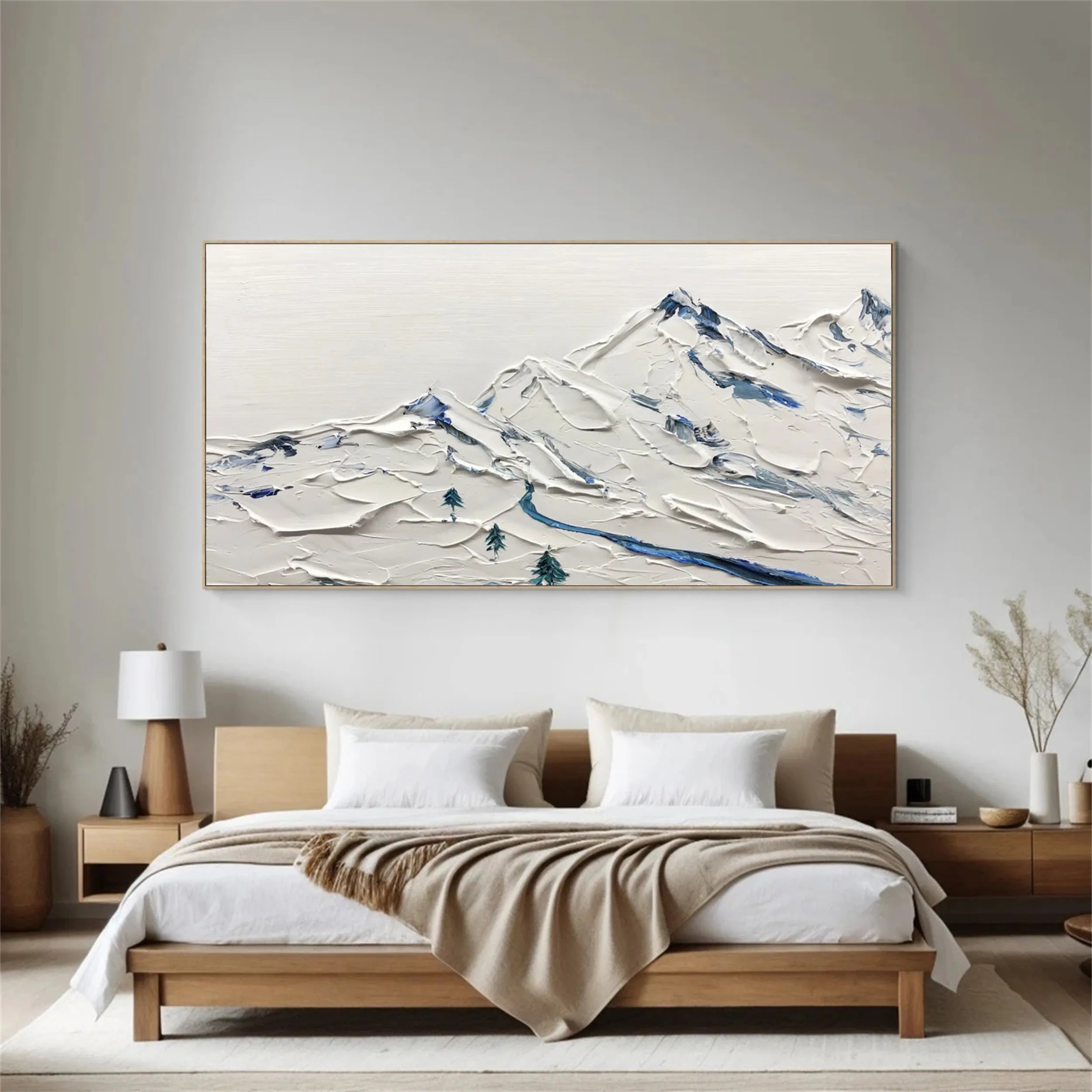 White Textured Minimalist Wall Art #WT141