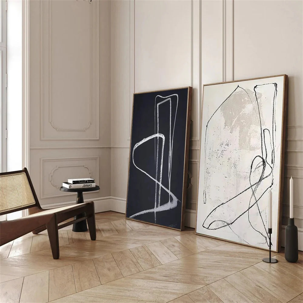Wabi Sabi Abstract Wall Art Set of 2 #WA152