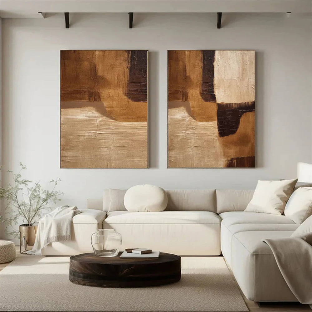 Wabi Sabi Abstract Wall Art Set of 2 #WA170