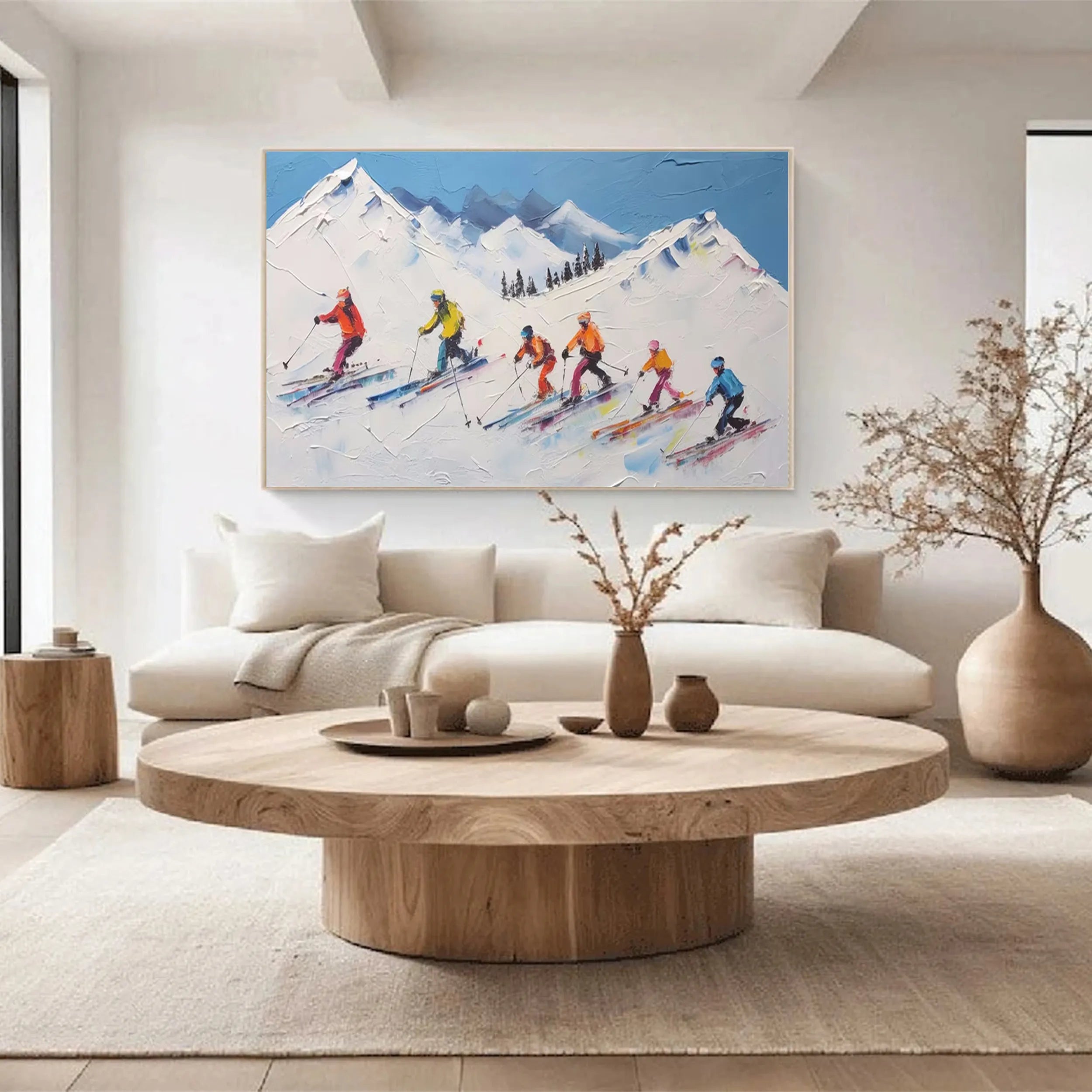 White Textured Minimalist Wall Art #WT163