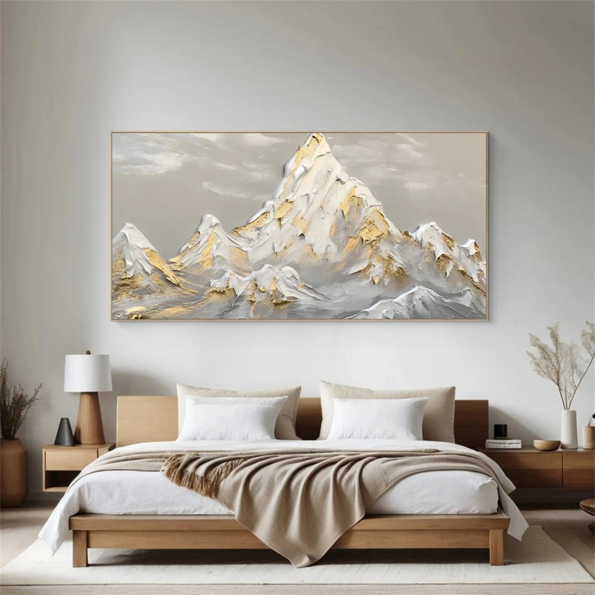 White Textured Minimalist Wall Art #WT143