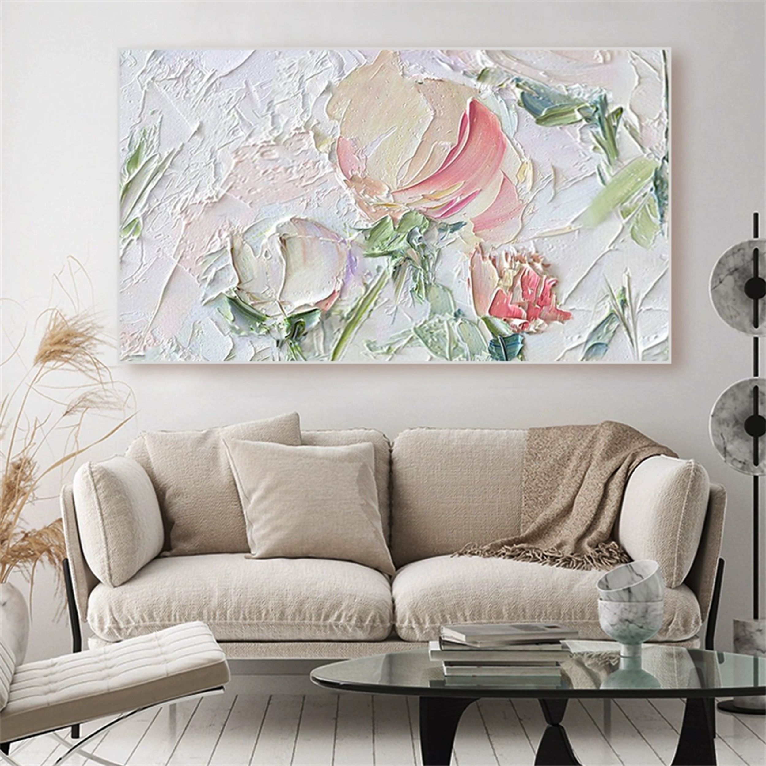 Colorful Tree And Flower Painting #TF002