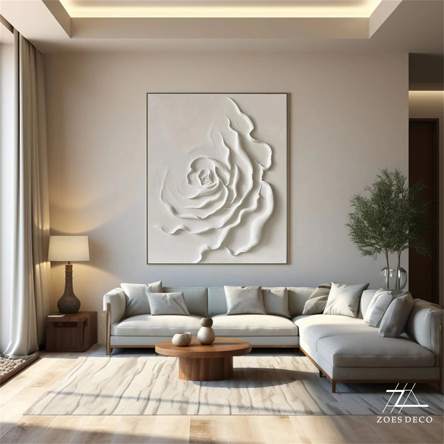 White Flower Painting #TF073