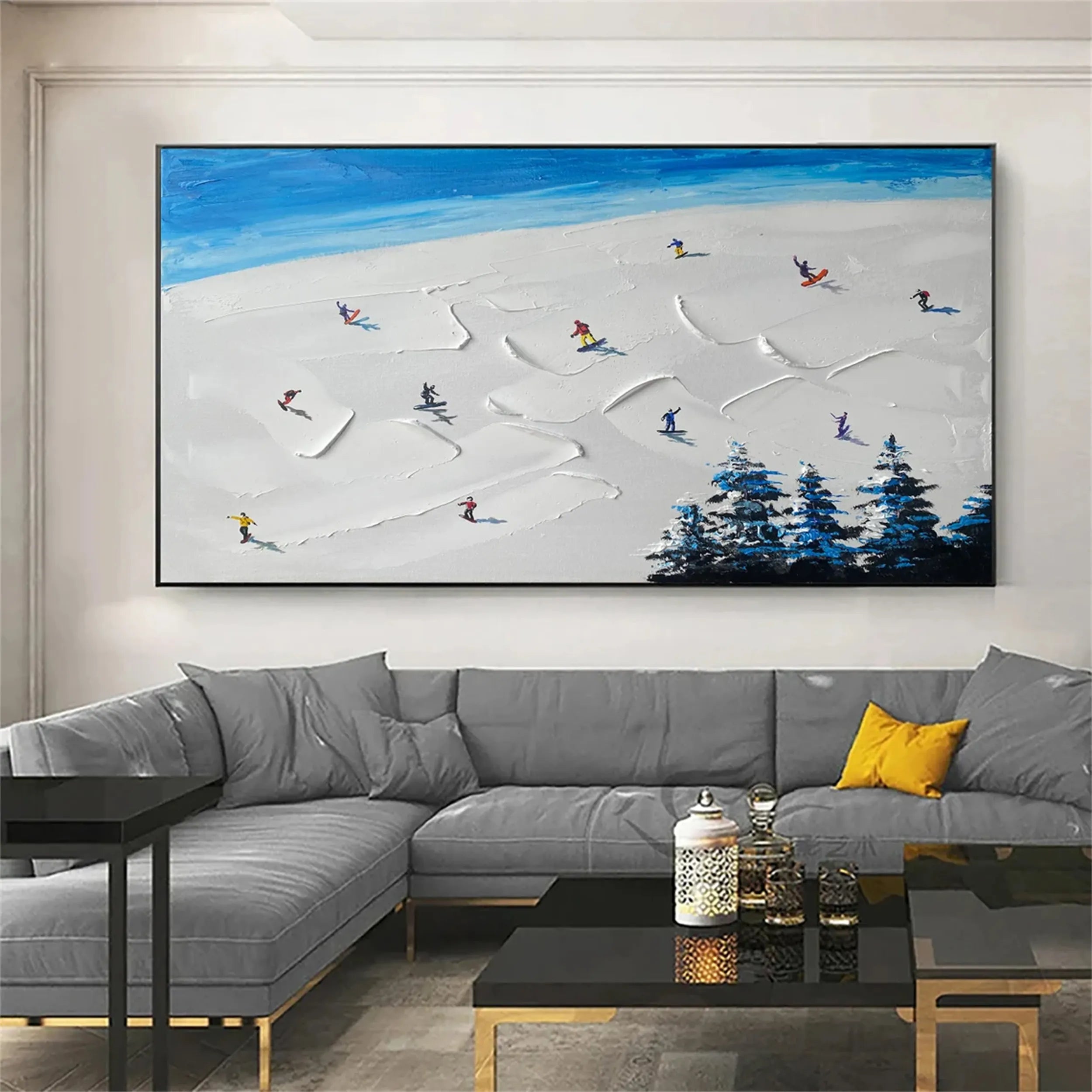 White Textured Minimalist Wall Art #WT155