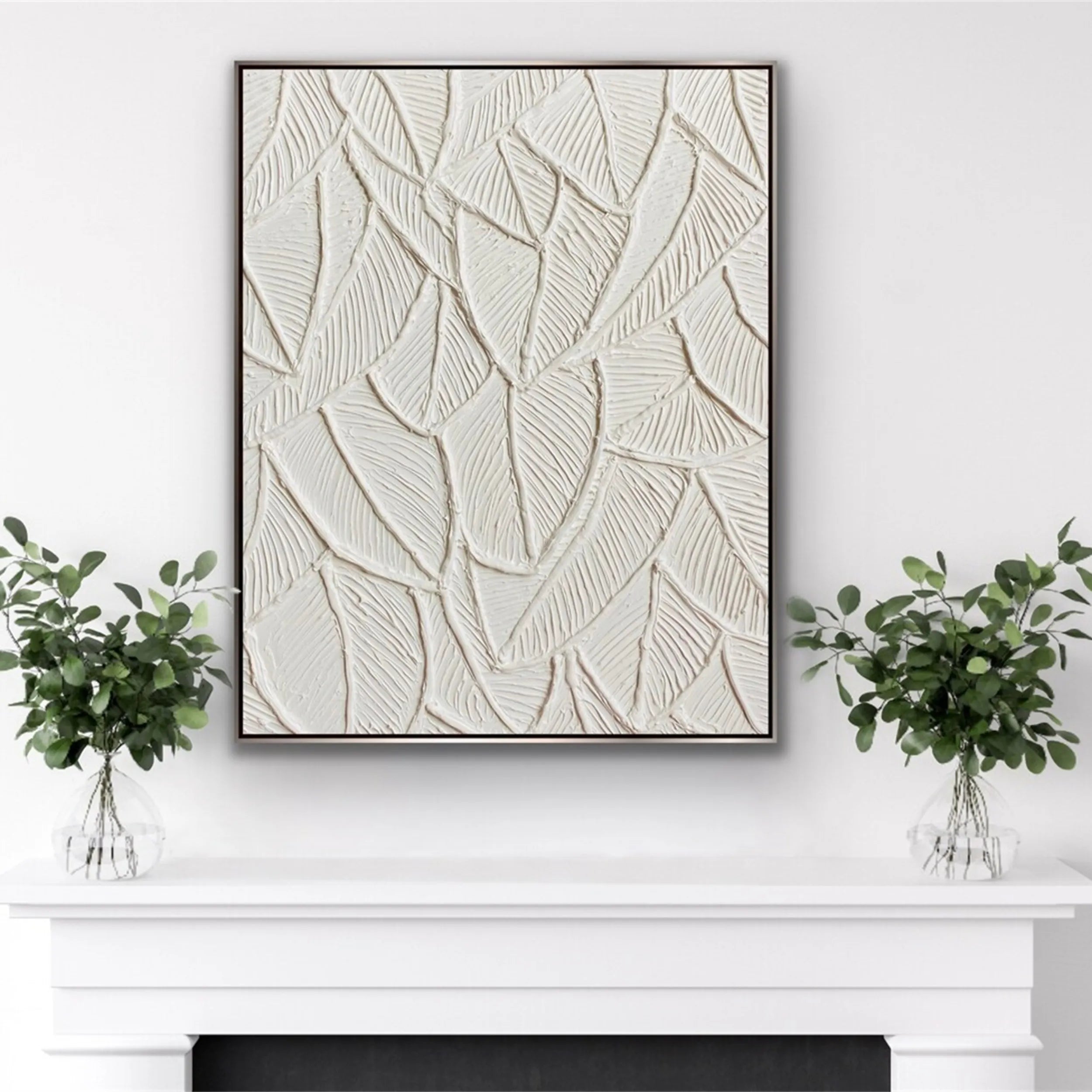 White Tree And Flower Painting #TF057