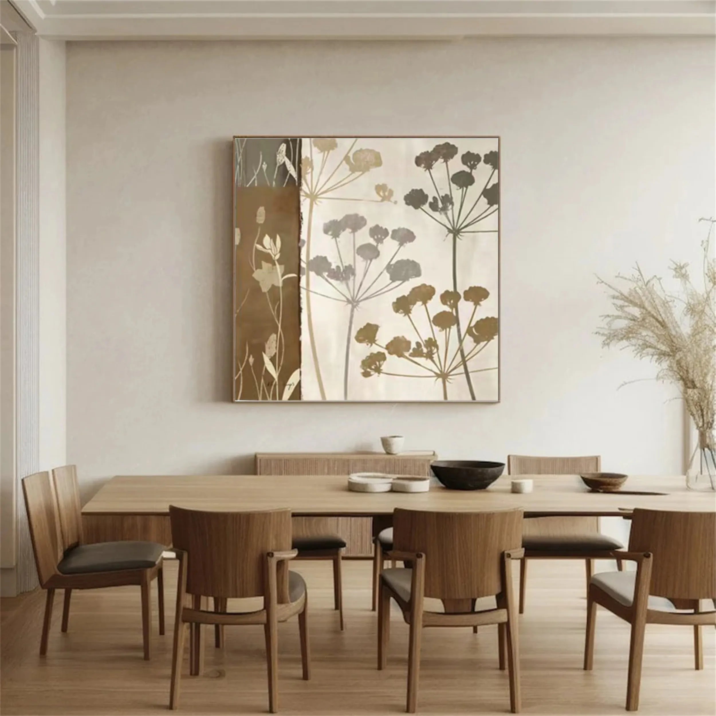 Colorful Tree And Flower Painting #TF046