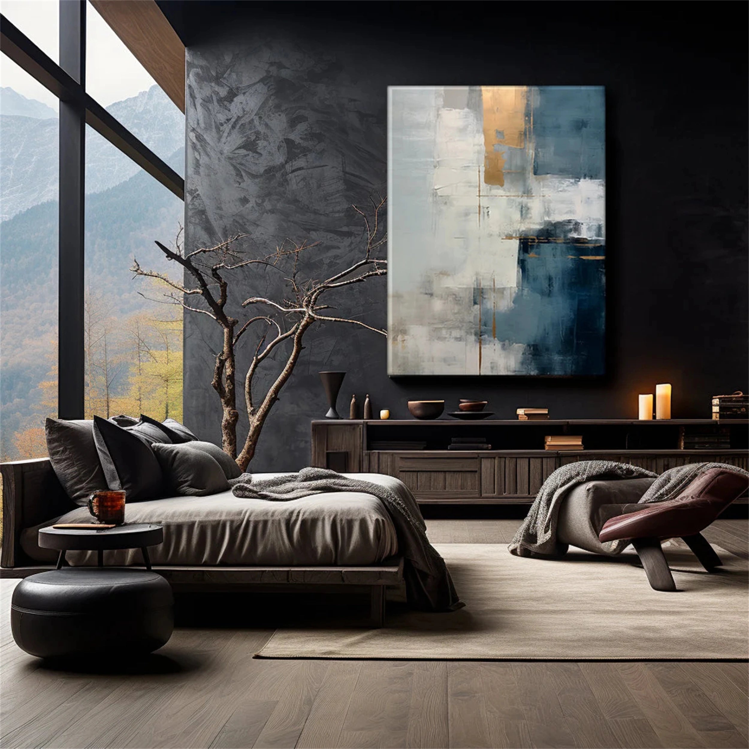 Wabi Sabi Abstract Wall Art #WA106
