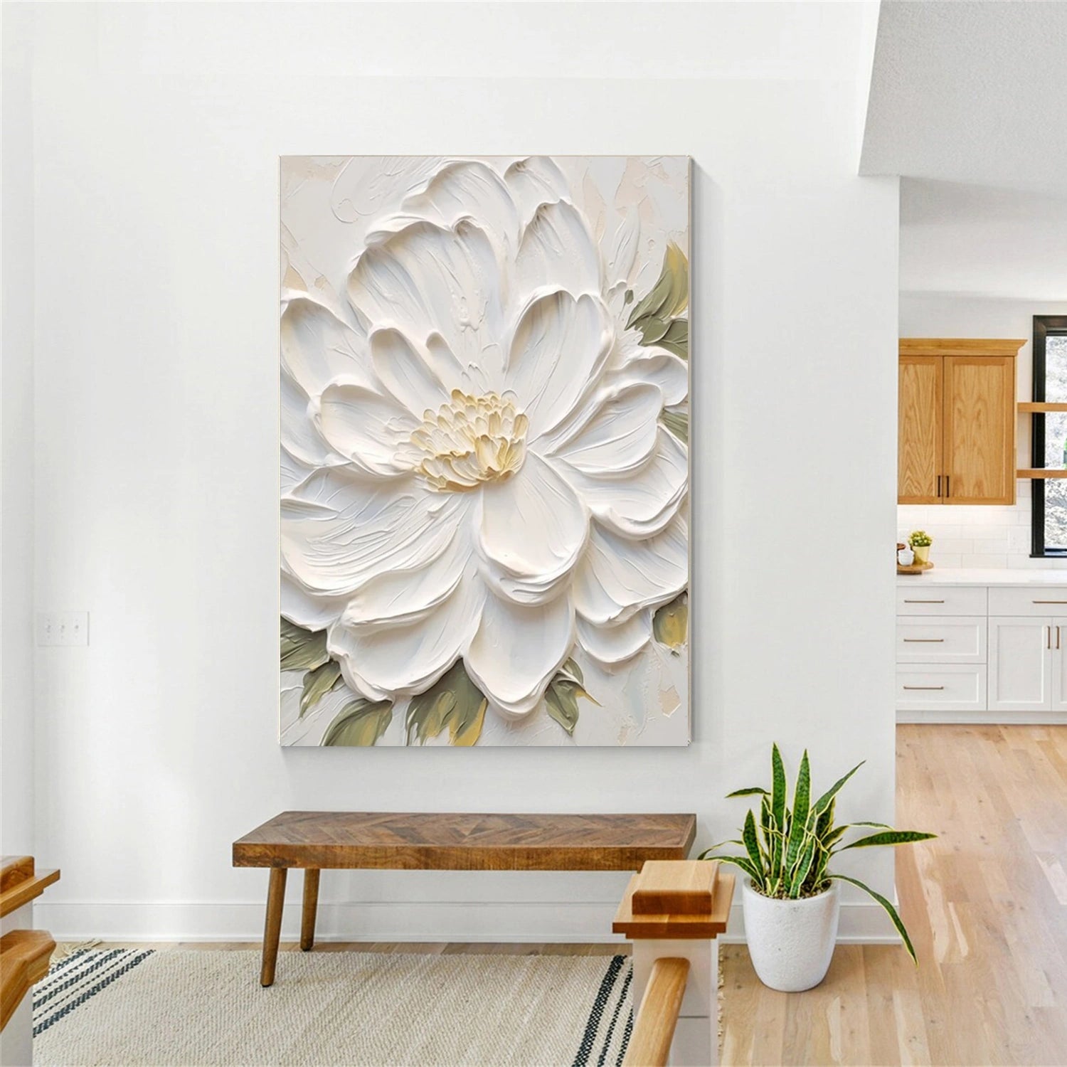 Colorful Tree And Flower Painting #TF097
