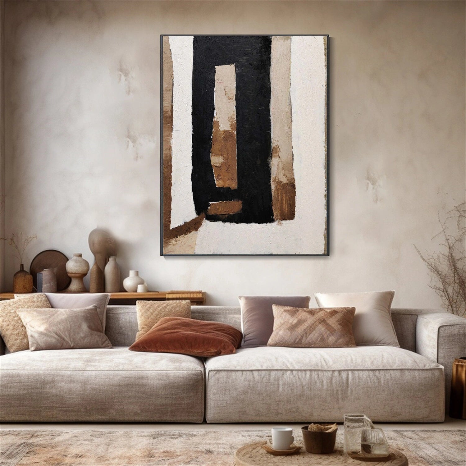 Wabi Sabi Abstract Canvas Art #WA242