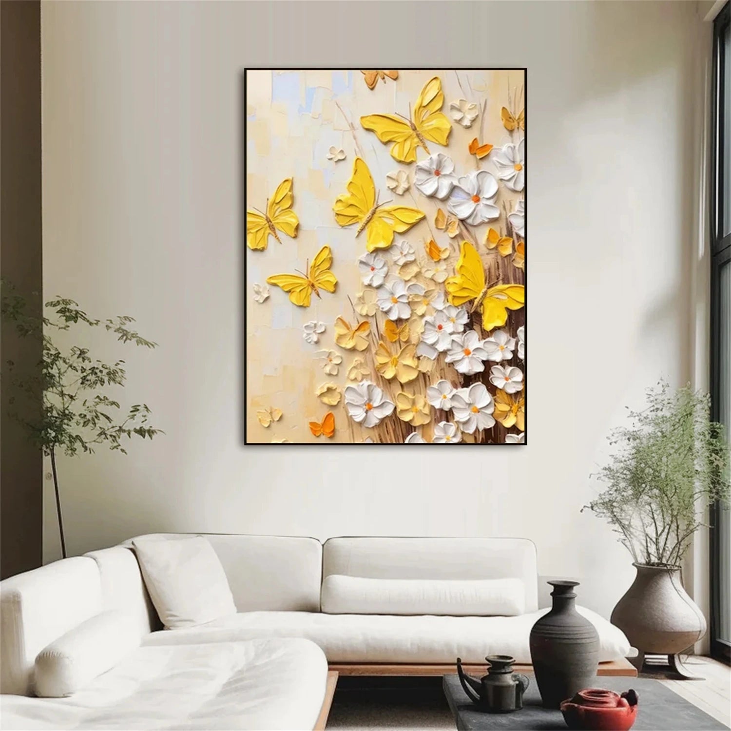 Colorful Tree And Flower Painting #TF092