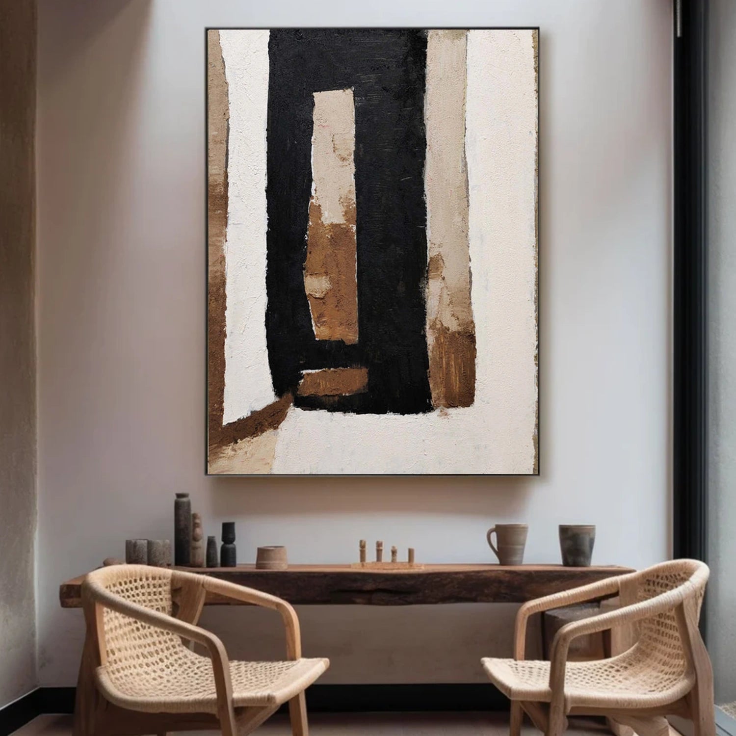 Wabi Sabi Abstract Canvas Art #WA242