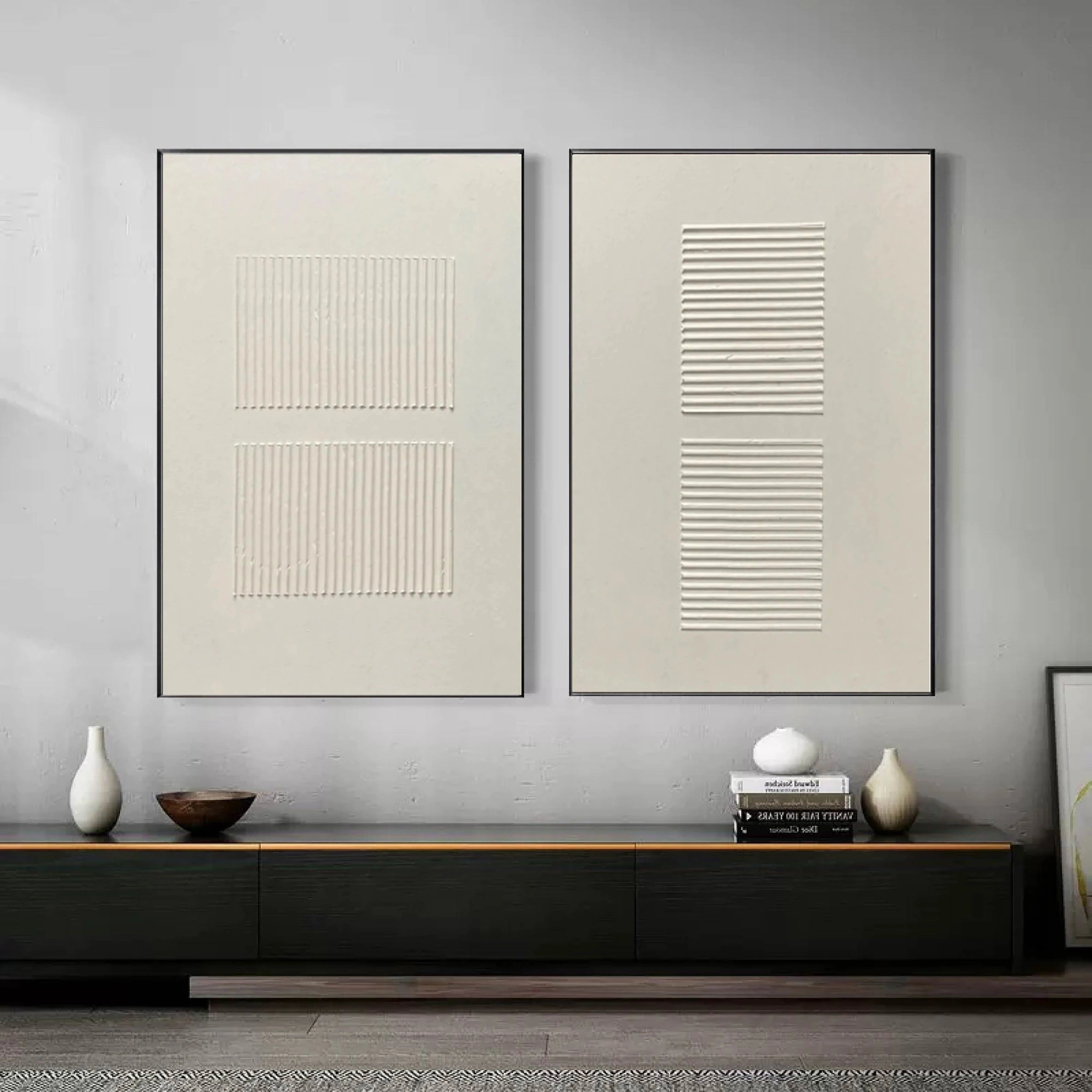 Wabi Sabi Abstract Wall Art Set of 2 #WA101