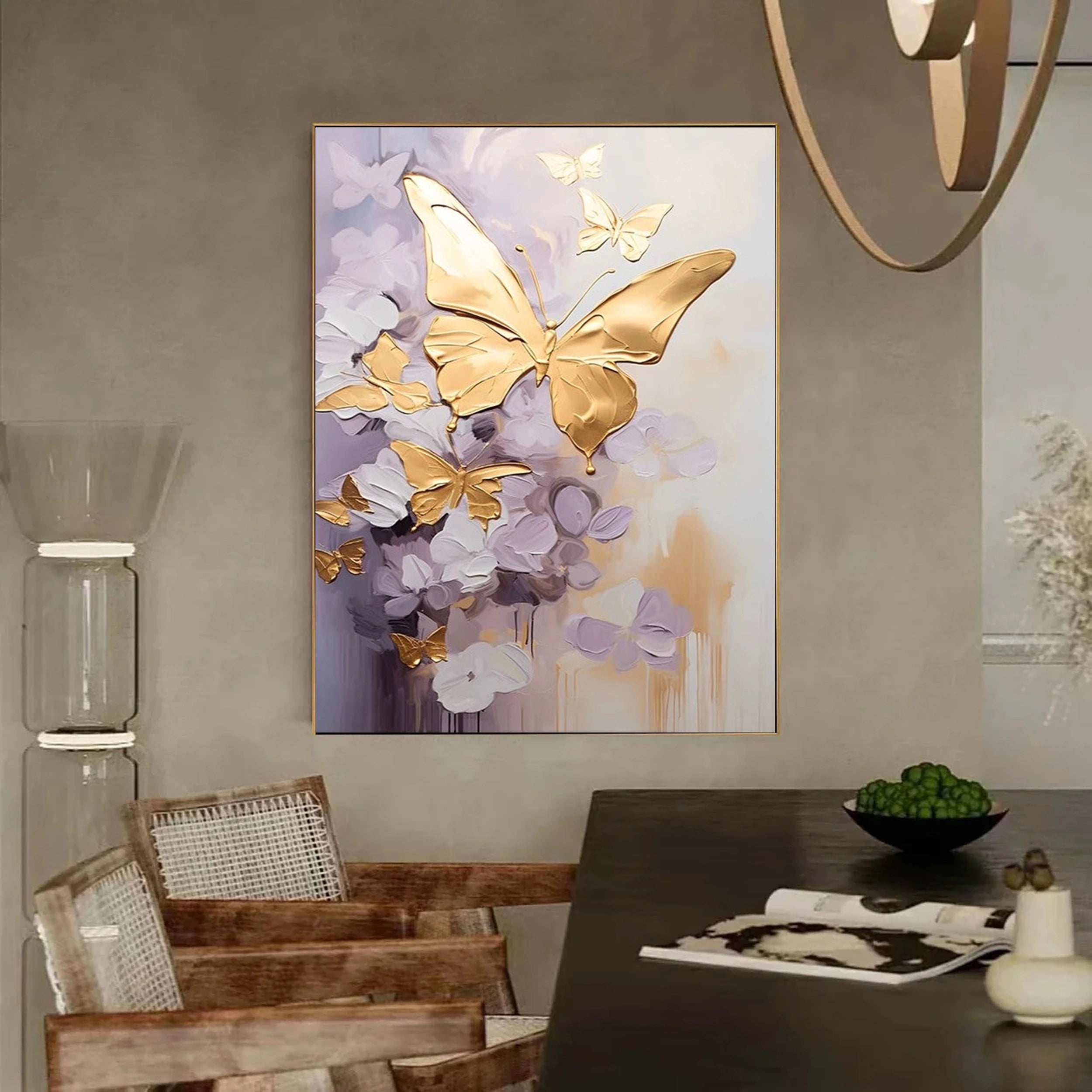Colorful Tree And Flower Painting #TF004