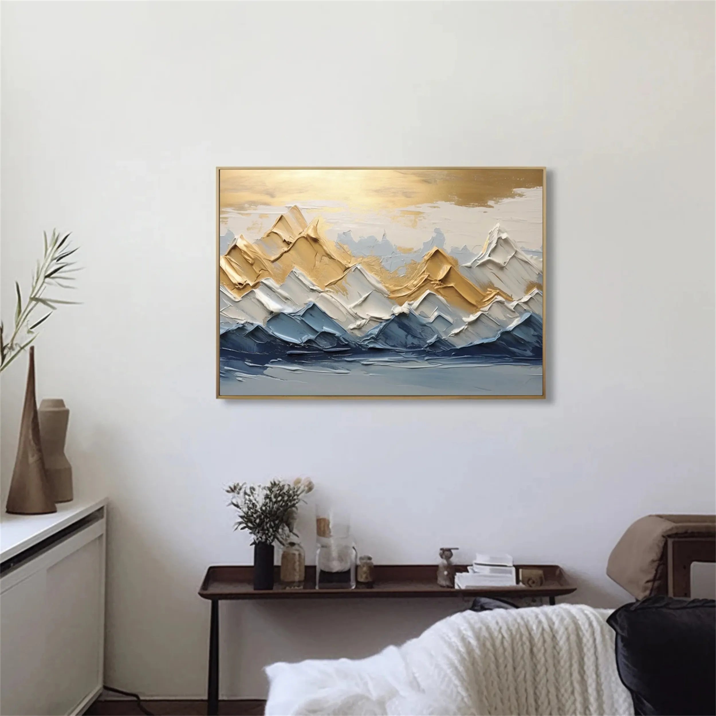 White Textured Minimalist Wall Art #WT137