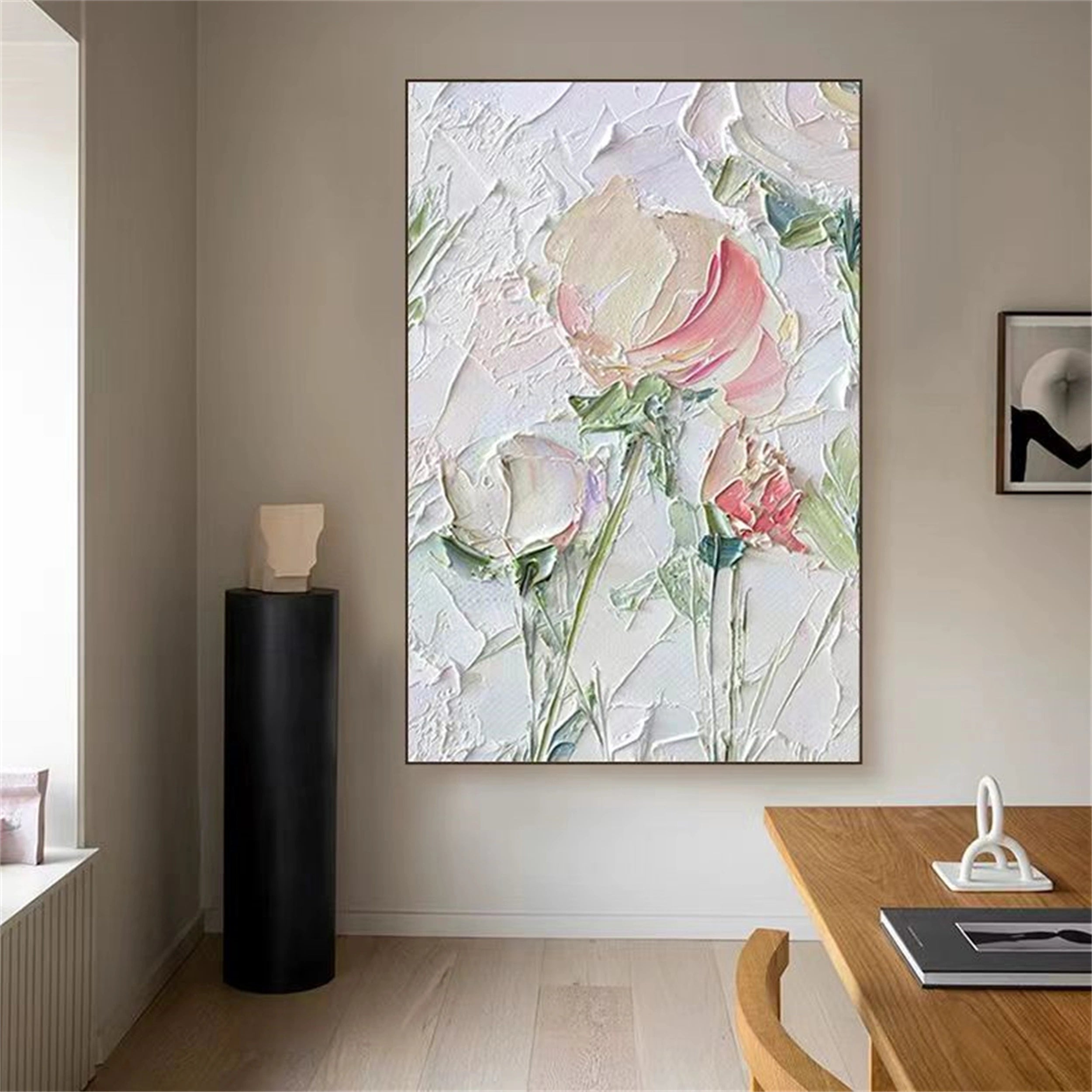 Colorful Tree And Flower Painting #TF001